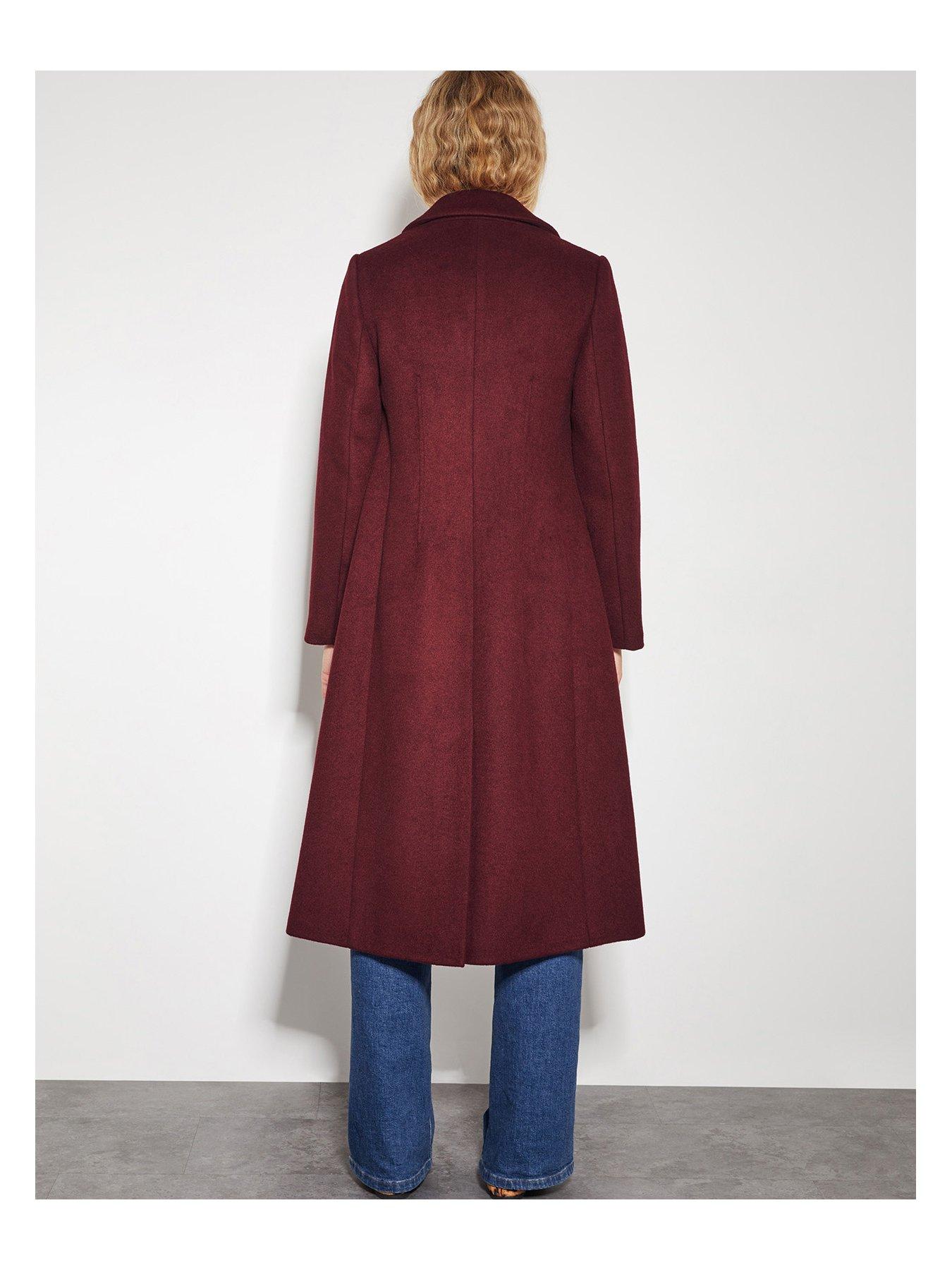 Monsoon Arabella A Line Coat Red Very