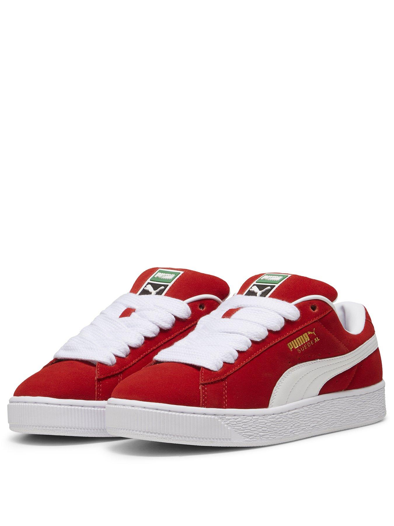 Puma Unisex Suede Xl Trainers Red Very