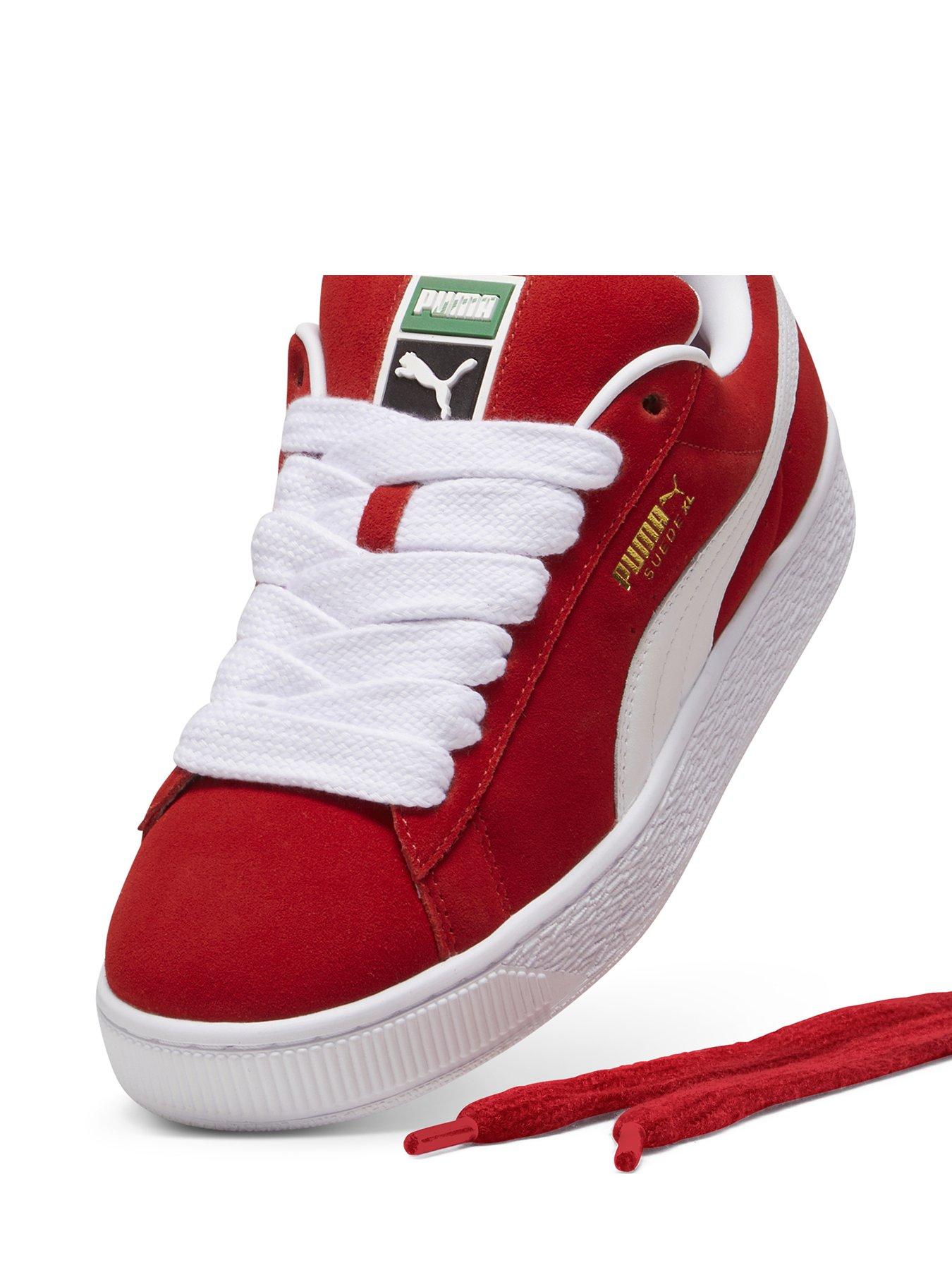 Puma Unisex Suede Xl Trainers Red Very