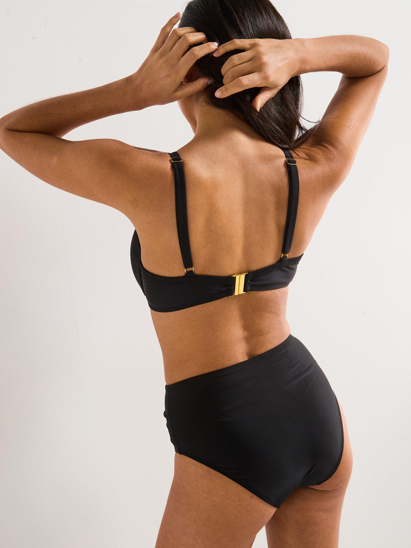 Image 3 of 6 of V by Very Mix &amp; Match Twist Underwired Bikini Top - Black