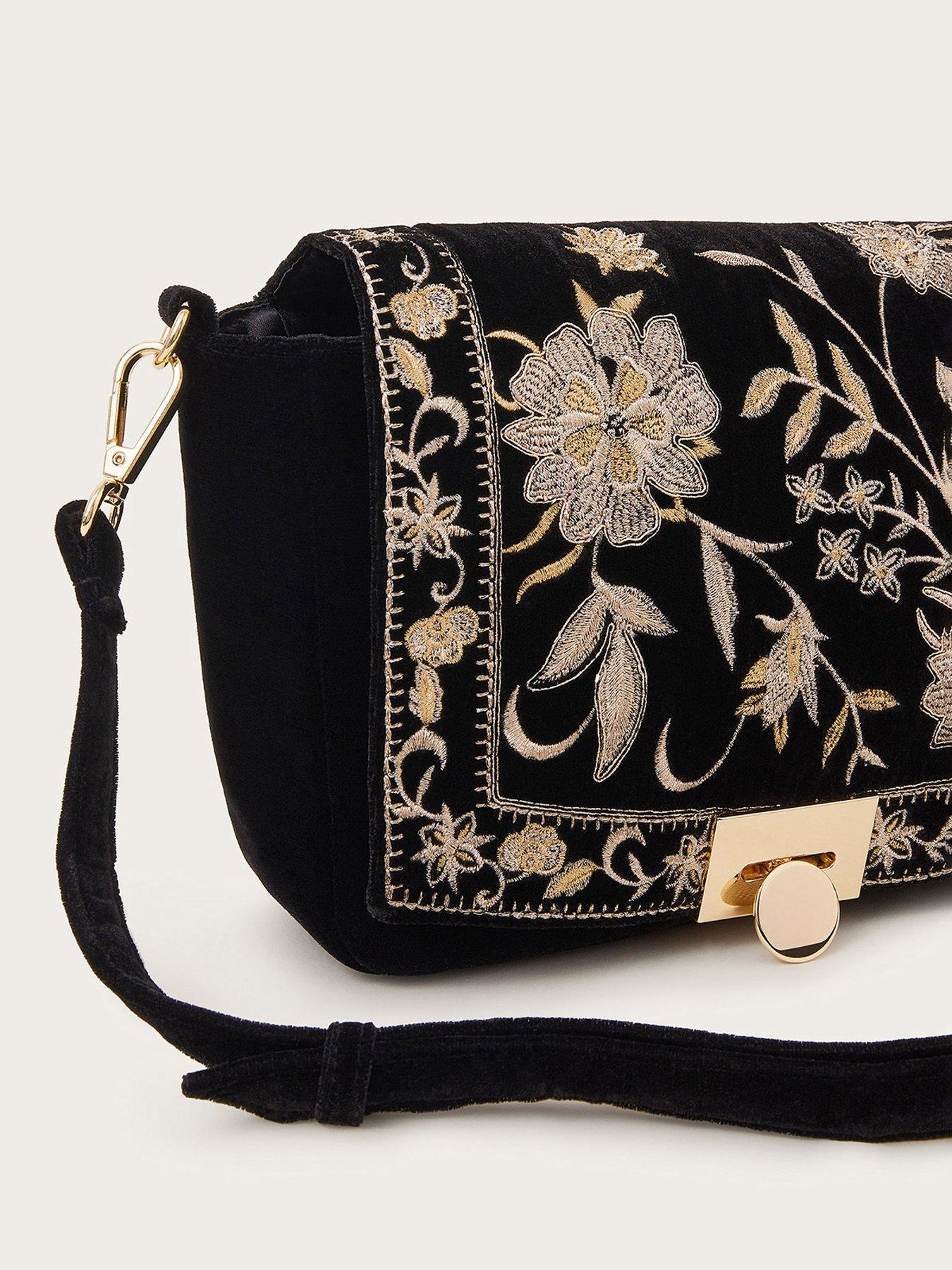 Shoulder Bag Monsoon Evening Bags Monsoon Lara Floral Embroidered