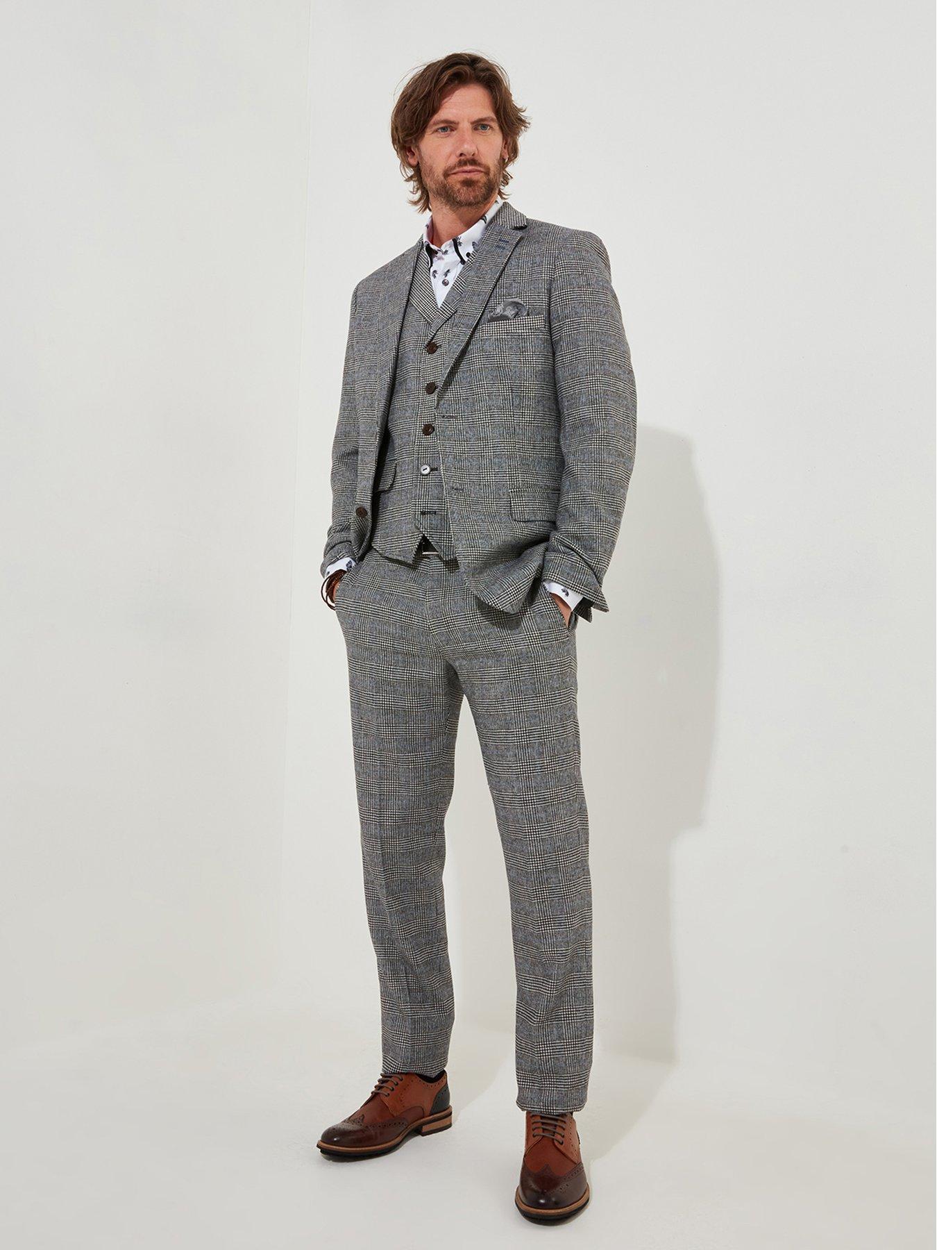 Image 2 of 6 of Joe Browns Marvellous Mix Check Blazer Jacket - Grey