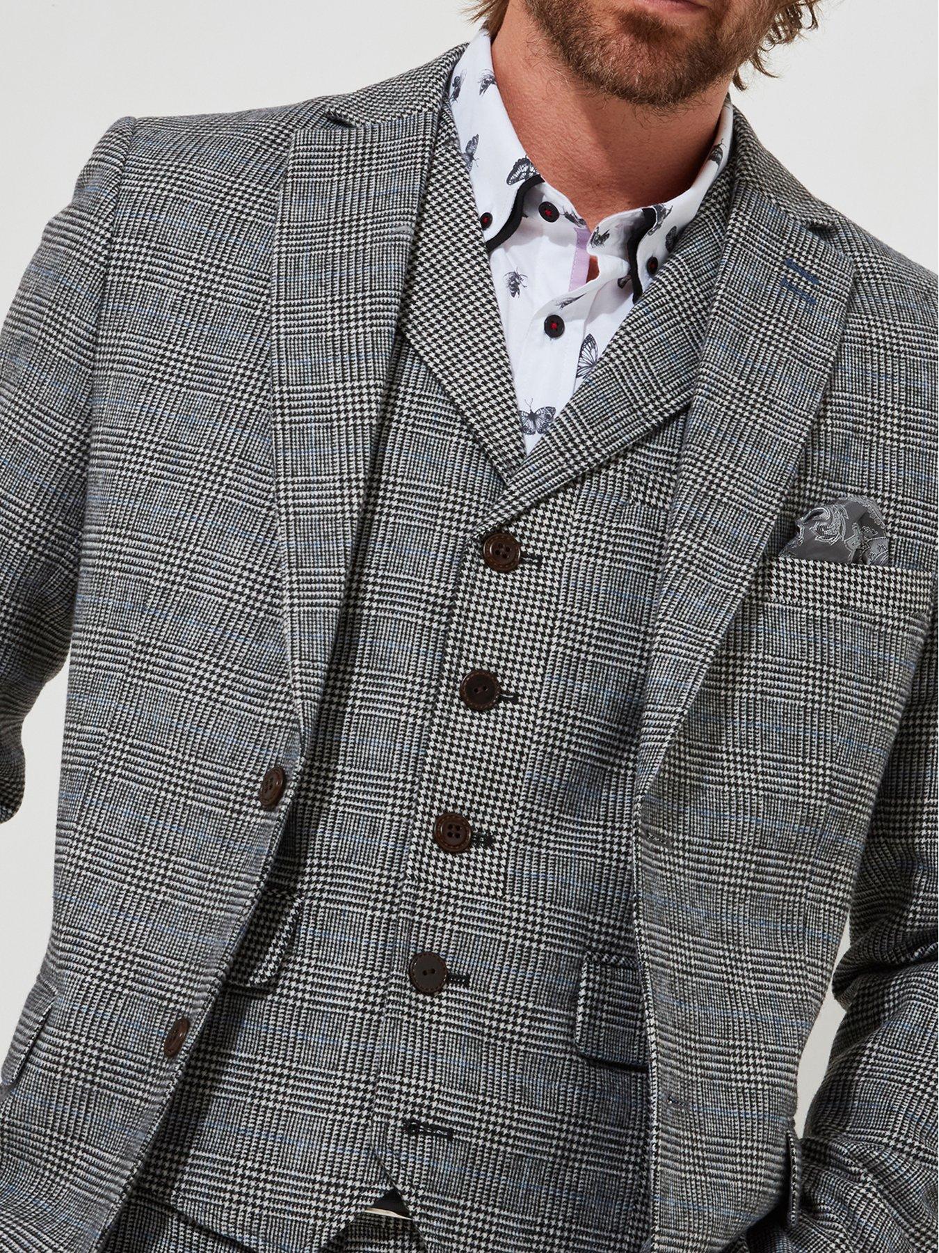 Image 4 of 6 of Joe Browns Marvellous Mix Check Blazer Jacket - Grey