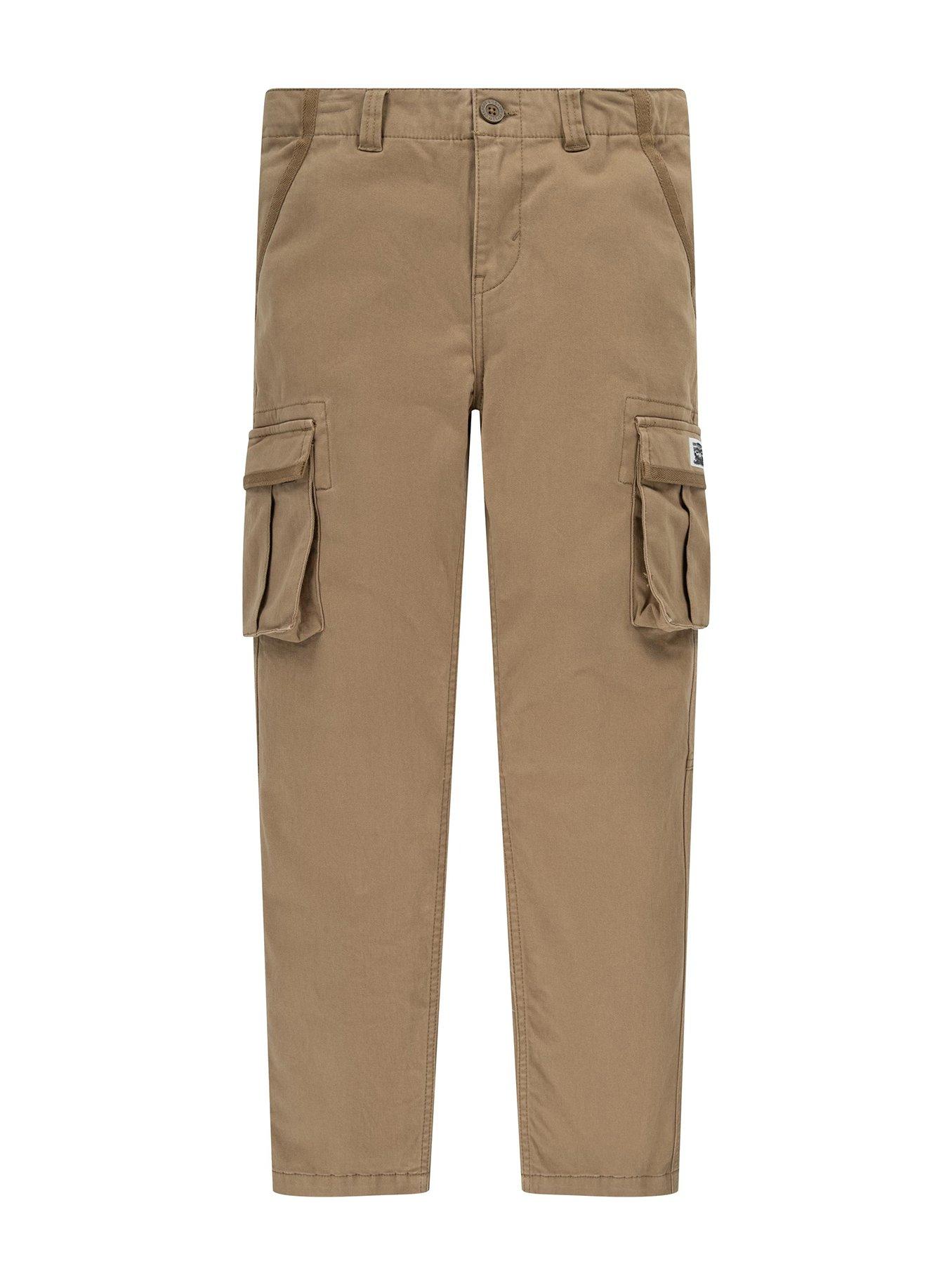 undefined Boys Traditional Cargo Pants - Light Brown