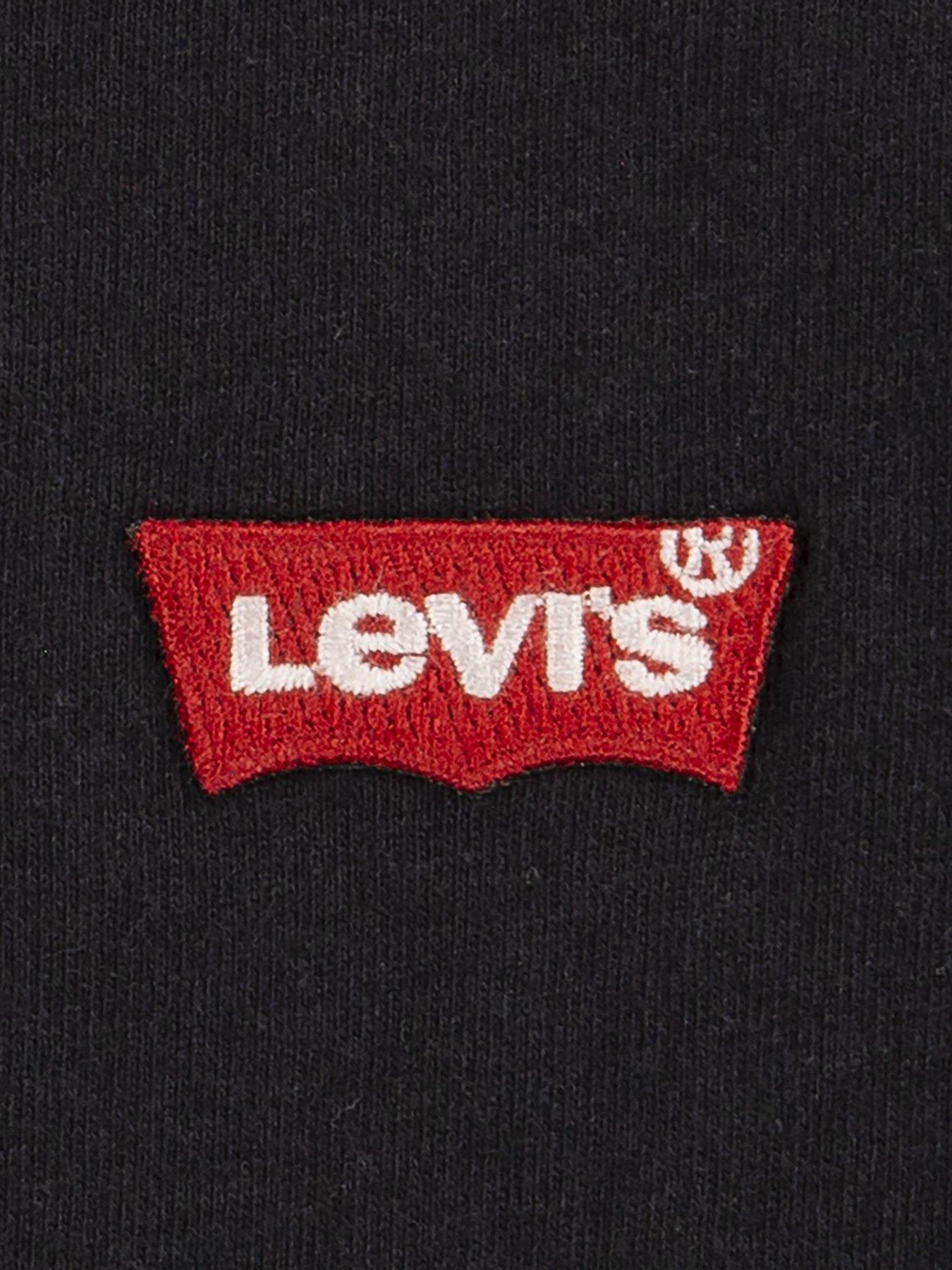 Image 4 of 5 of Levi's Boys Levi's Batwing Chest Short Sleeve T-Shirt - Black