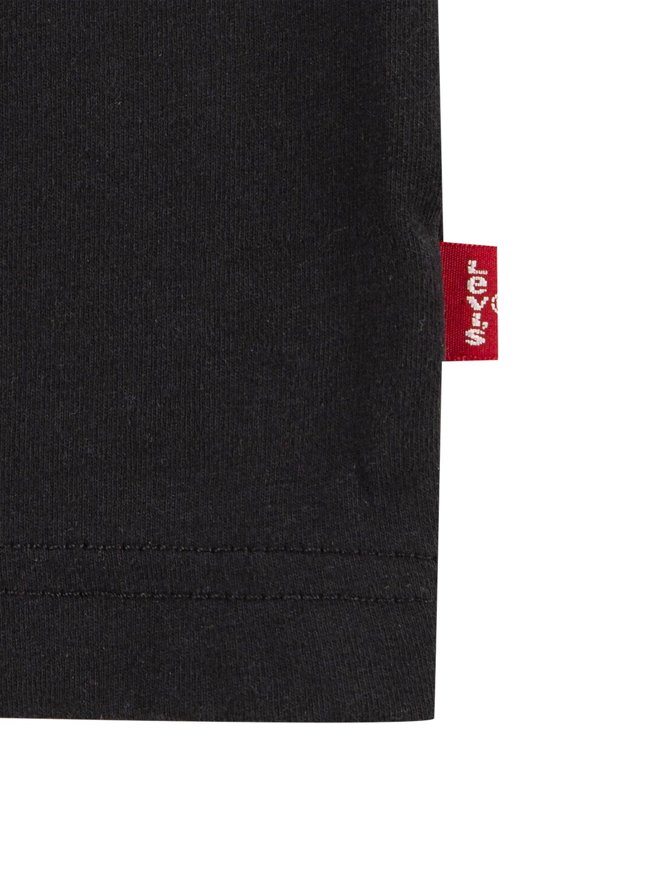 Image 5 of 5 of Levi's Boys Levi's Batwing Chest Short Sleeve T-Shirt - Black