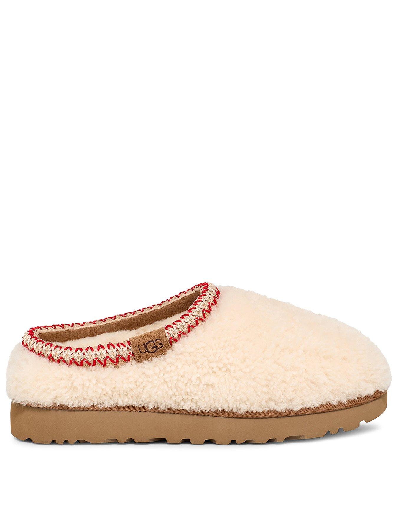 UGG Womens Tasman Mazi Curly Slippers - Natural, Natural, Size 4, Women