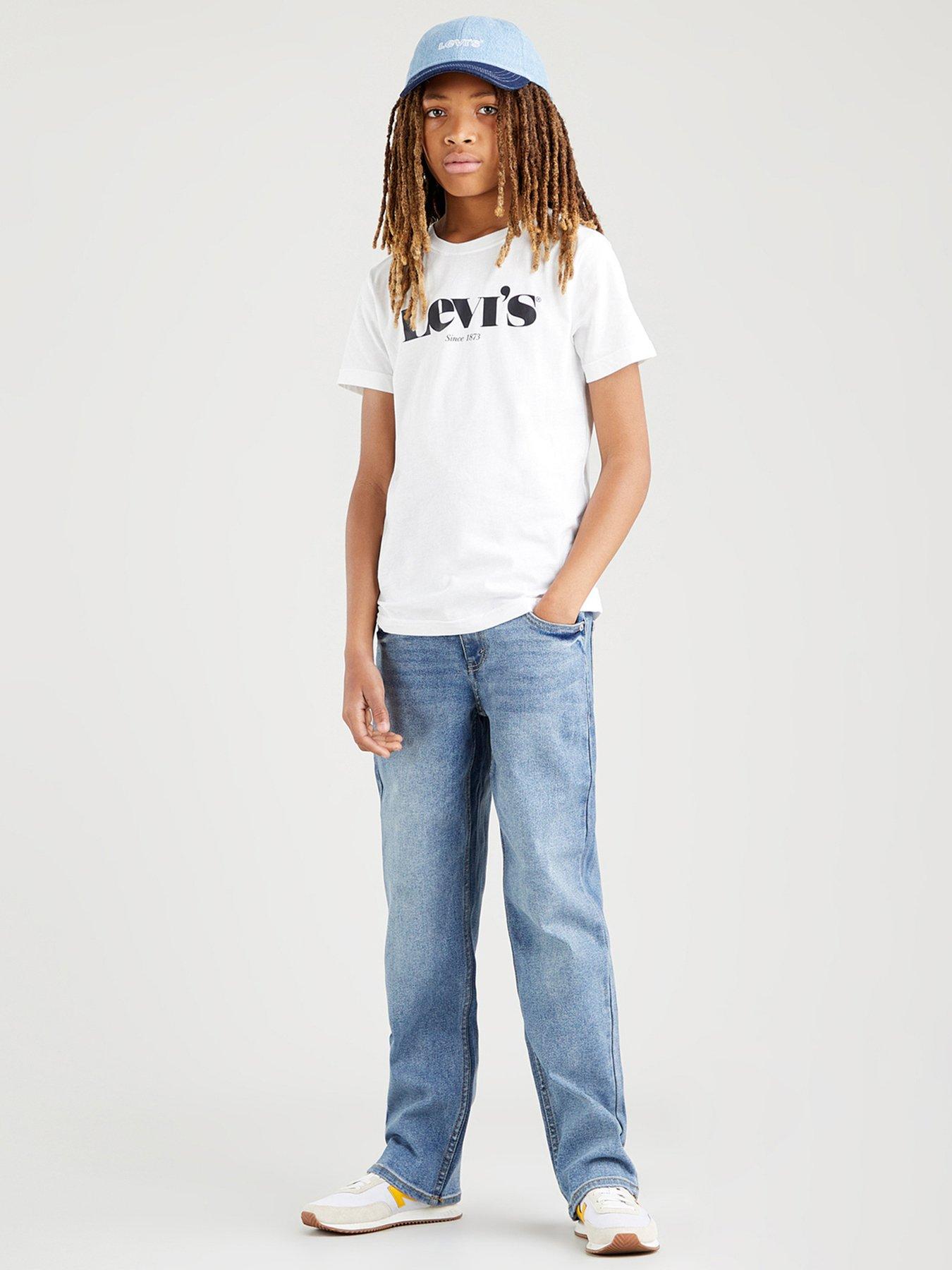 Image 1 of 6 of Levi's Boys Stay Loose Taper Jeans - Blue