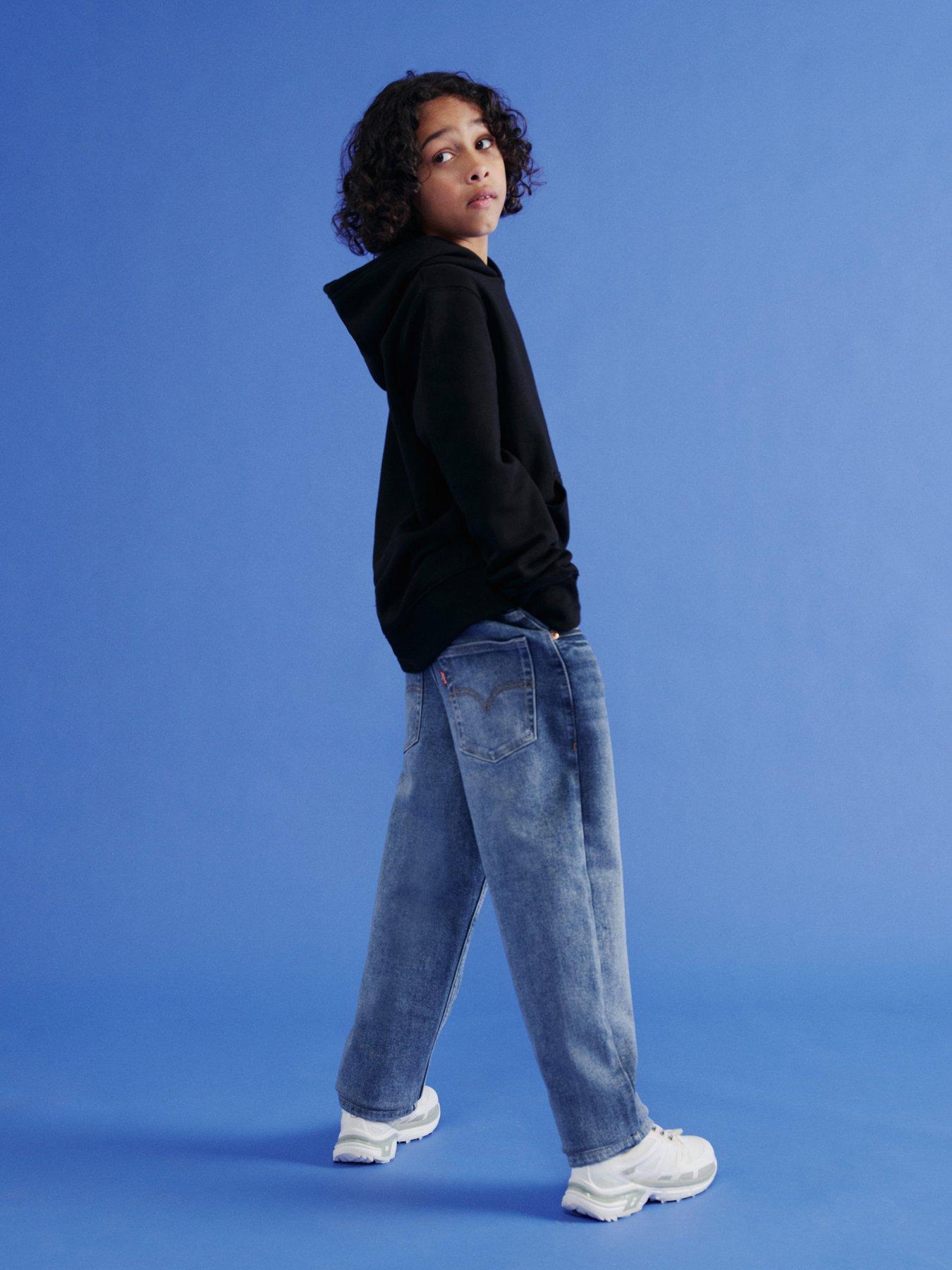 Image 2 of 6 of Levi's Boys Stay Loose Taper Jeans - Blue