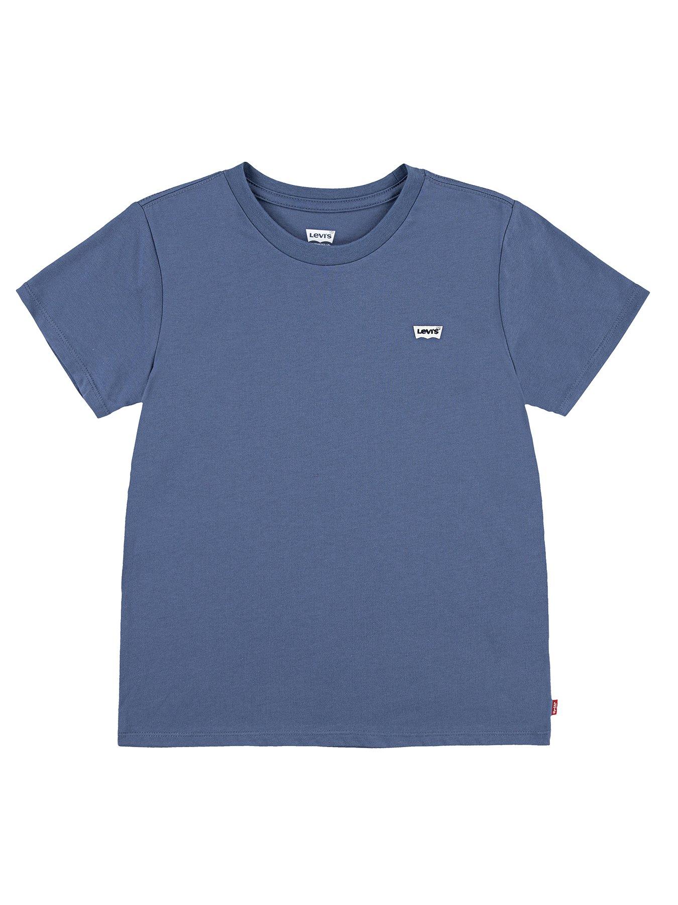 undefined Girls Levi's Batwing Chest Short Sleeve T-Shirt - Blue