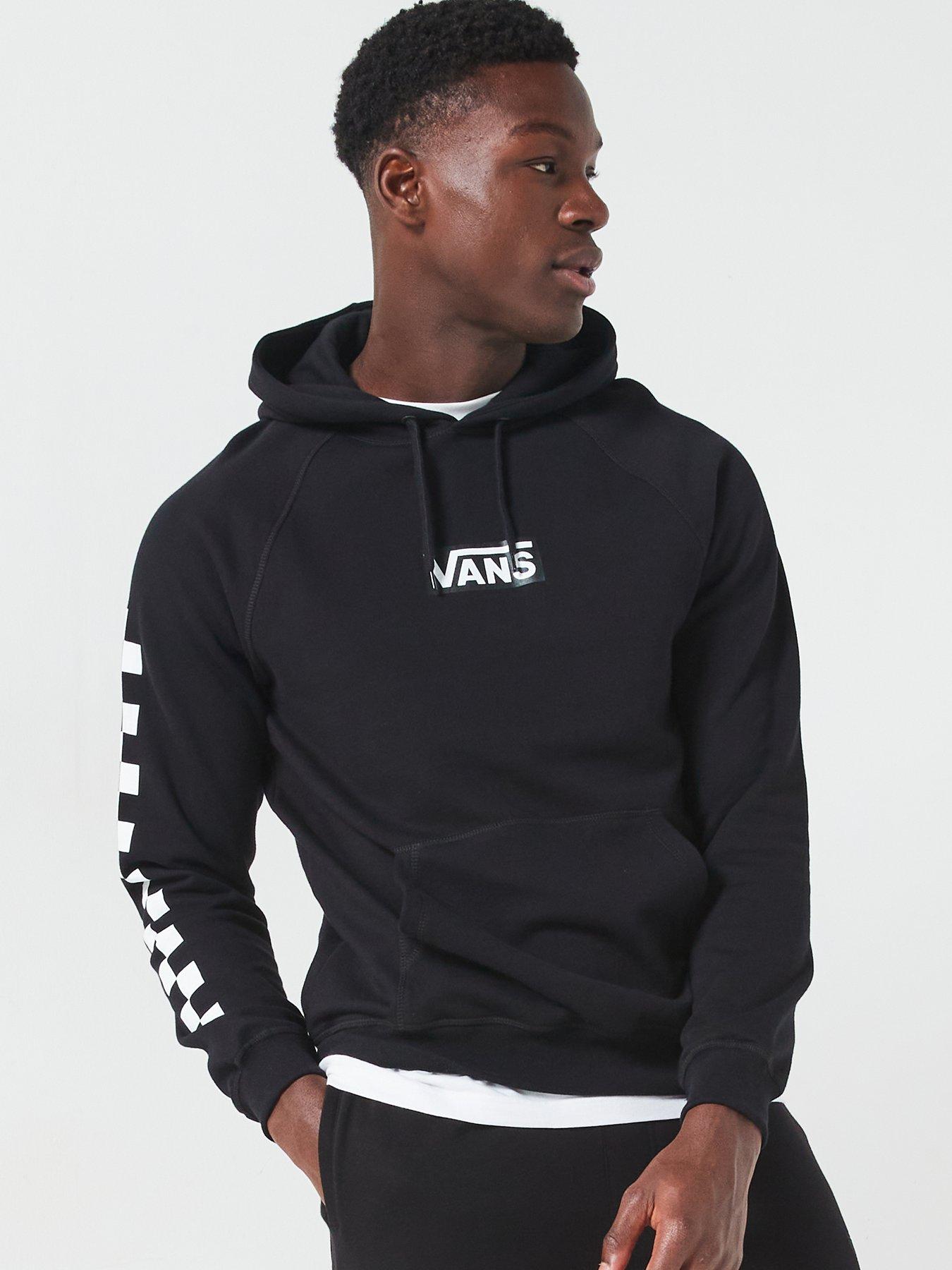 Men s Boxed Pullover Hoodie Black