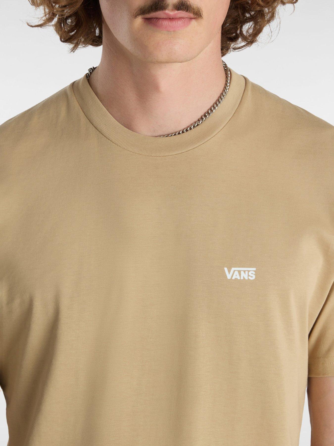 Vans Men's Left Chest Logo Tshirt Beige Very.co.uk