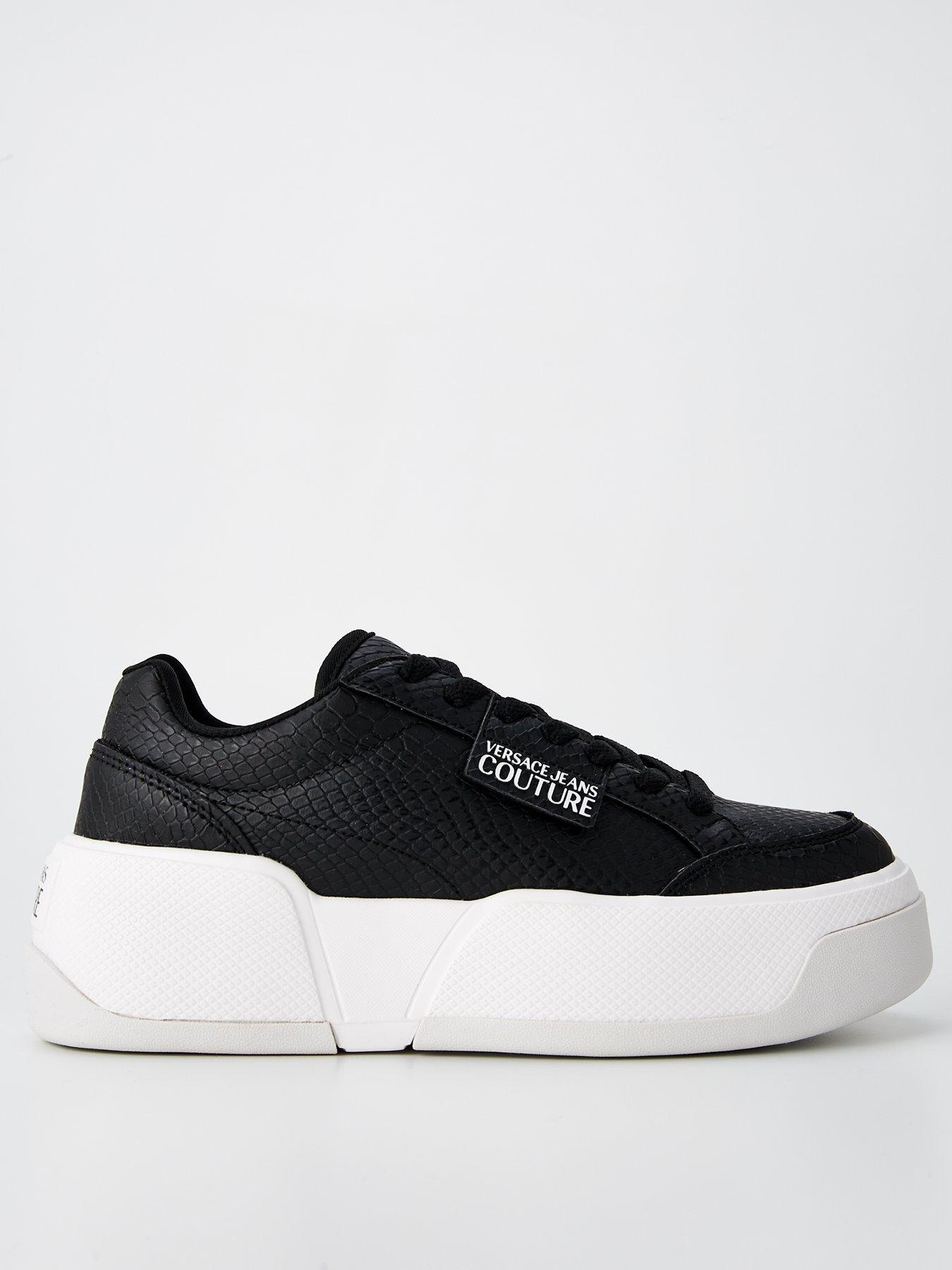 Versace Jeans Couture Chunky Sole Trainers White Gold Very