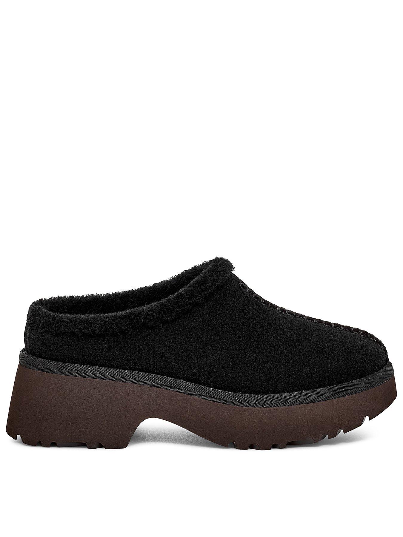 UGG Womens New Heights Cozy Clog - Black | Very