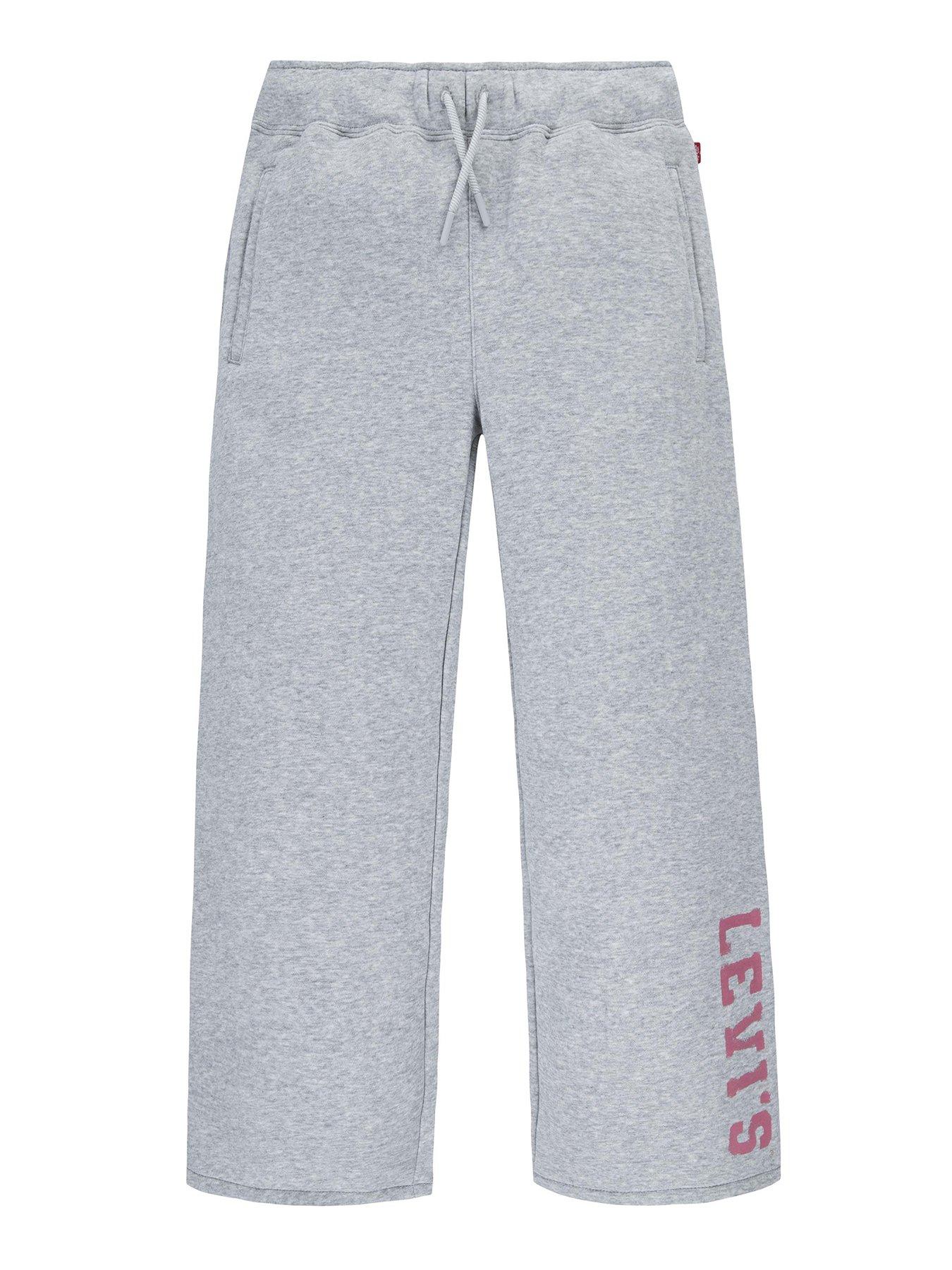 undefined Girls Wide Leg Fleece Pant - Grey