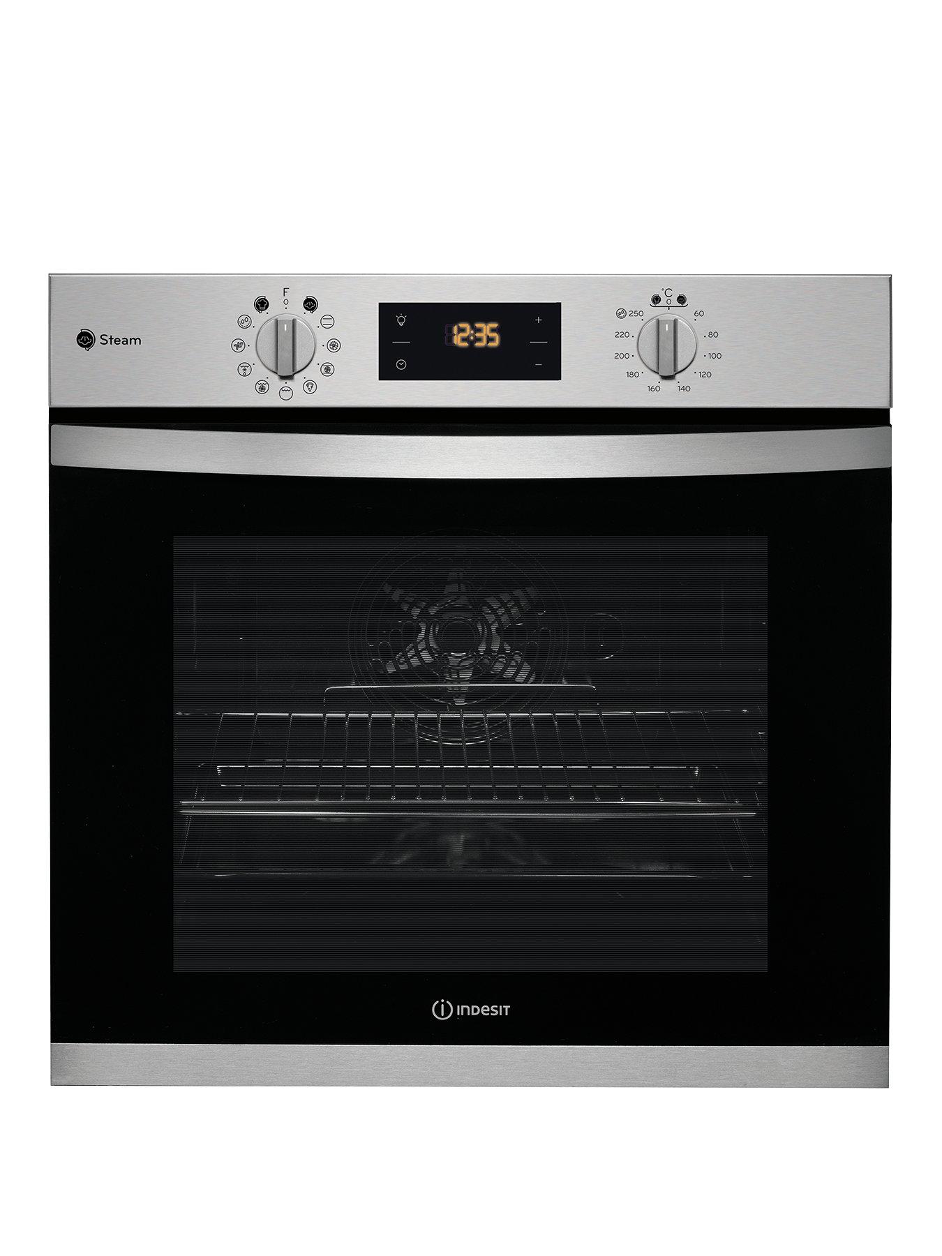 Indesit Aria Kfws3844Hixuk Turn&Amp;Go Steam Oven - Stainless Steel - Oven Only