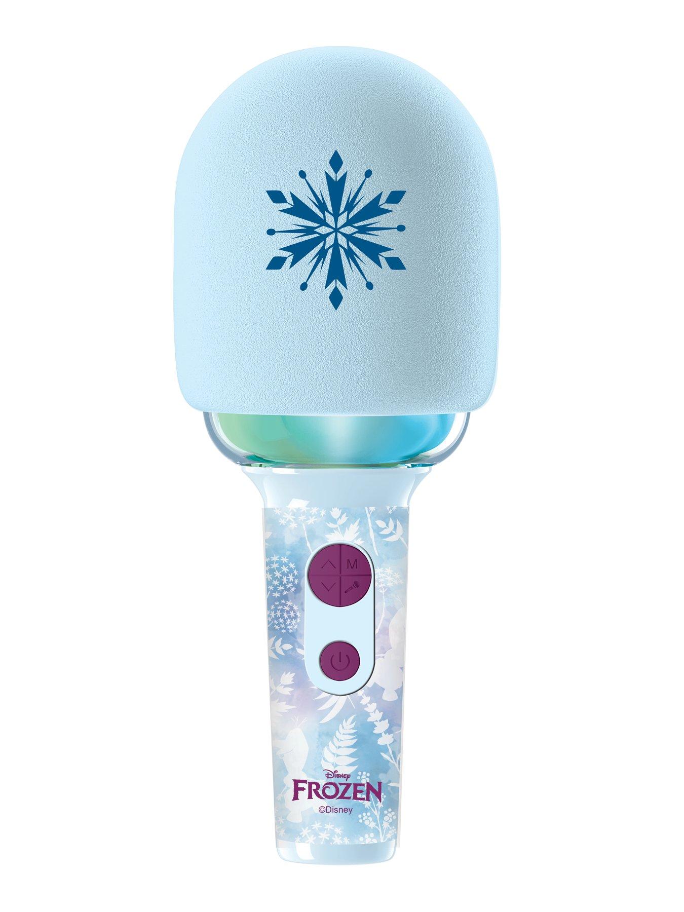 Image 2 of 5 of Disney Frozen Frozen Bluetooth/Wireless Karaoke Microphone with sound and light effects
