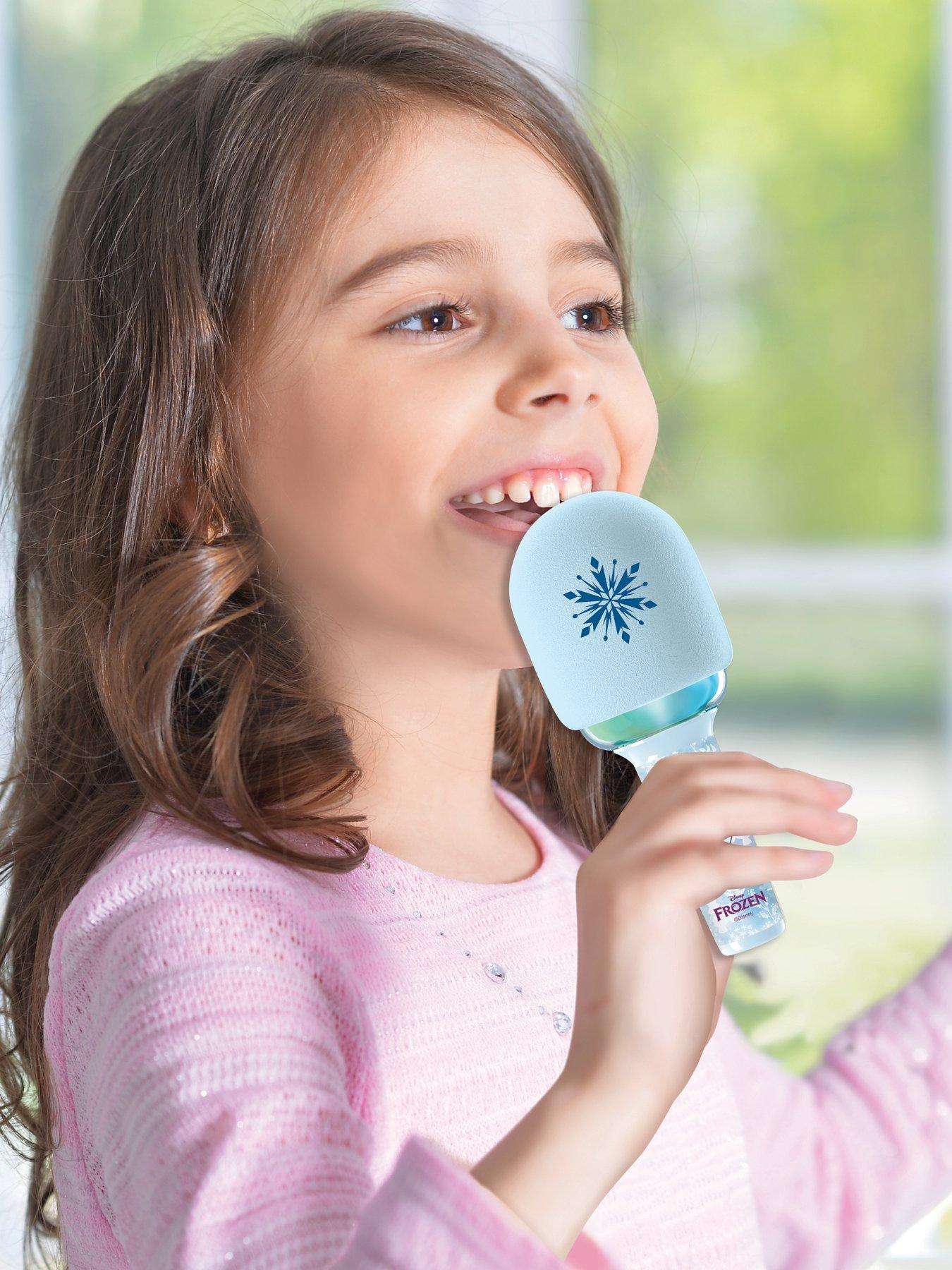 Image 3 of 5 of Disney Frozen Frozen Bluetooth/Wireless Karaoke Microphone with sound and light effects