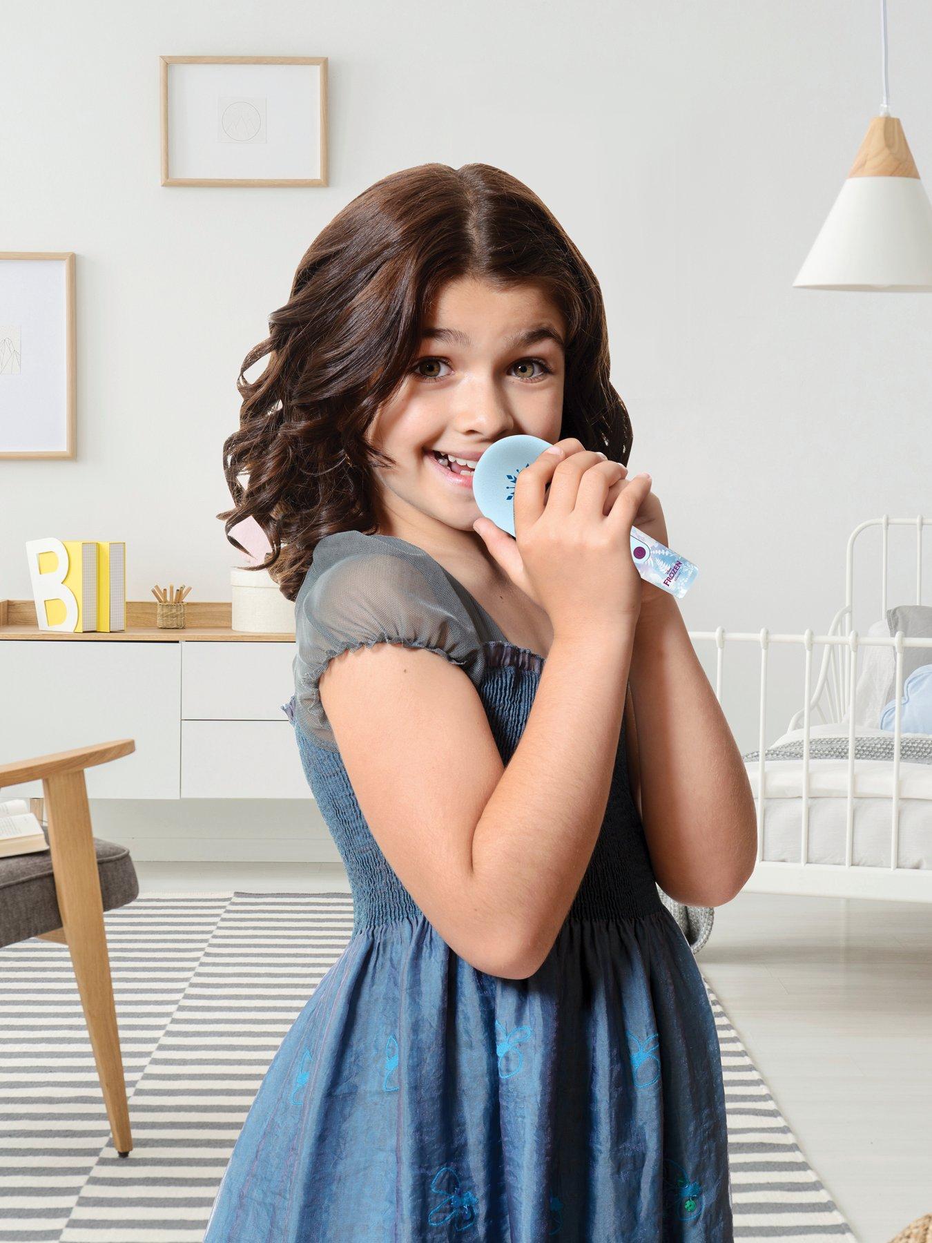 Image 5 of 5 of Disney Frozen Frozen Bluetooth/Wireless Karaoke Microphone with sound and light effects
