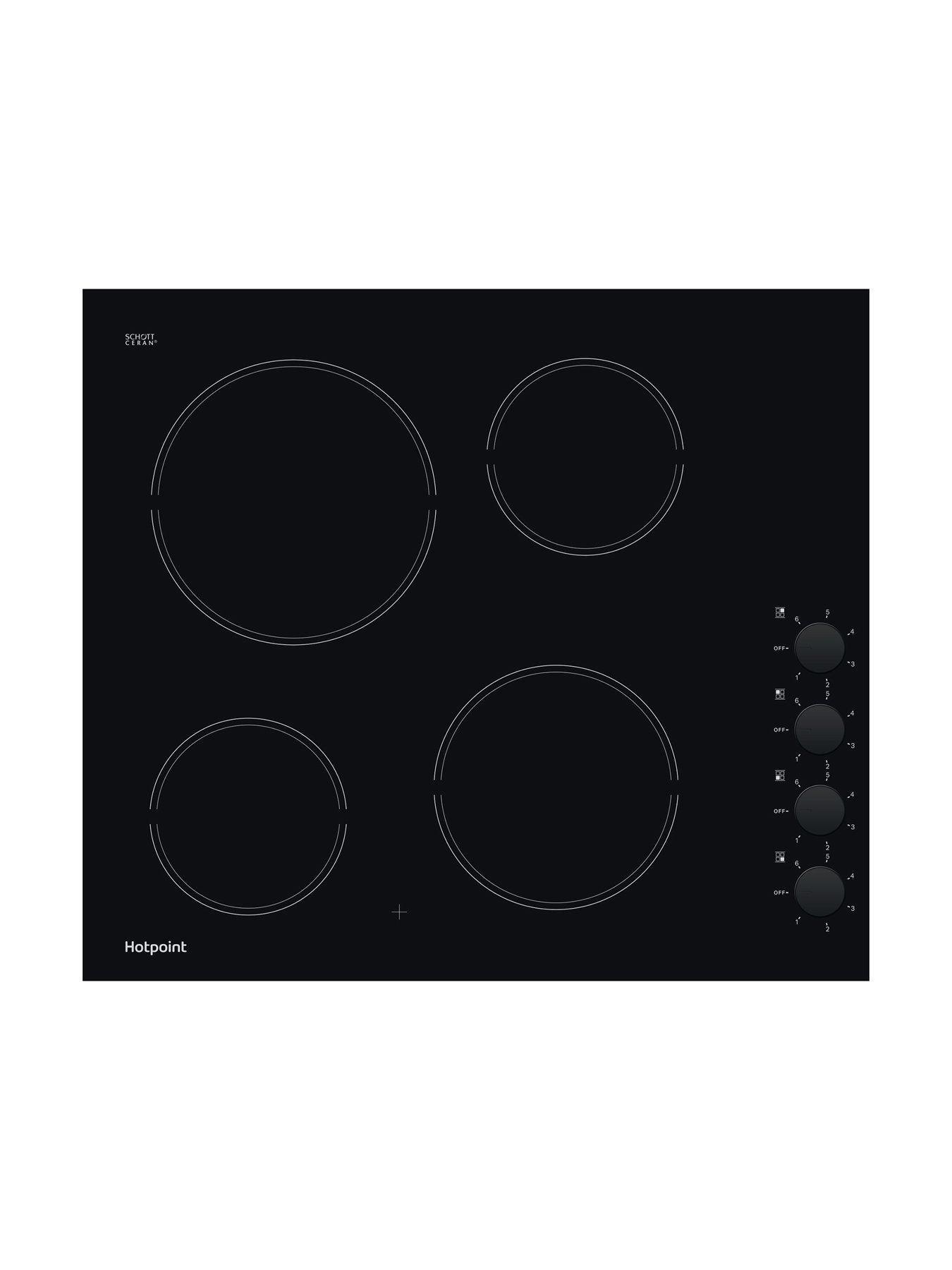 Image 2 of 7 of Hotpoint HR 620 R H 60cm Wide&nbsp;Ceramic Hob - Black