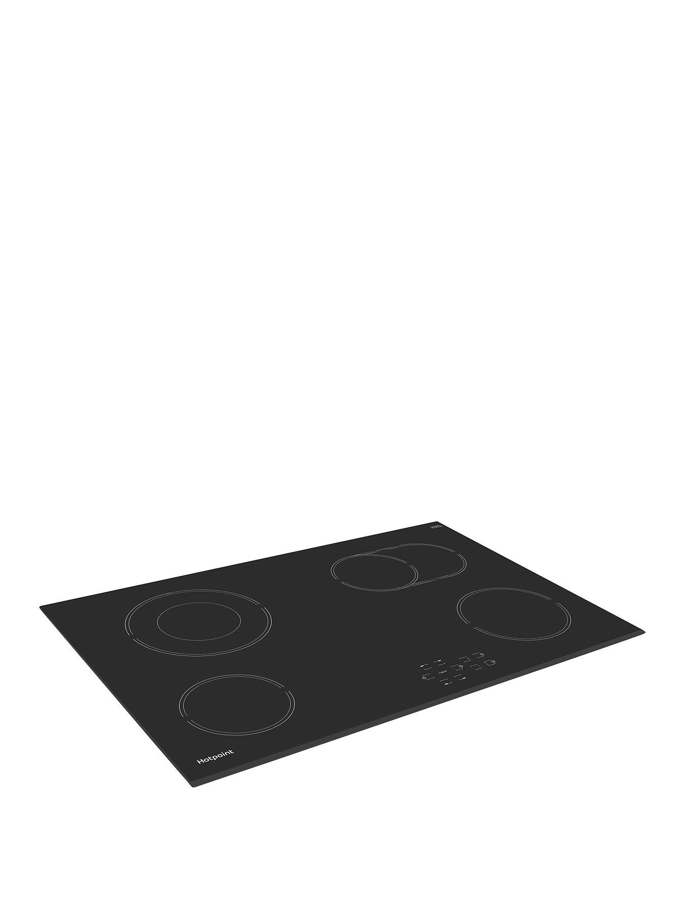 Product photograph of Hotpoint Hr 724 Bh 77cm Ceramic Hob - Black - Hob Only from very.co.uk