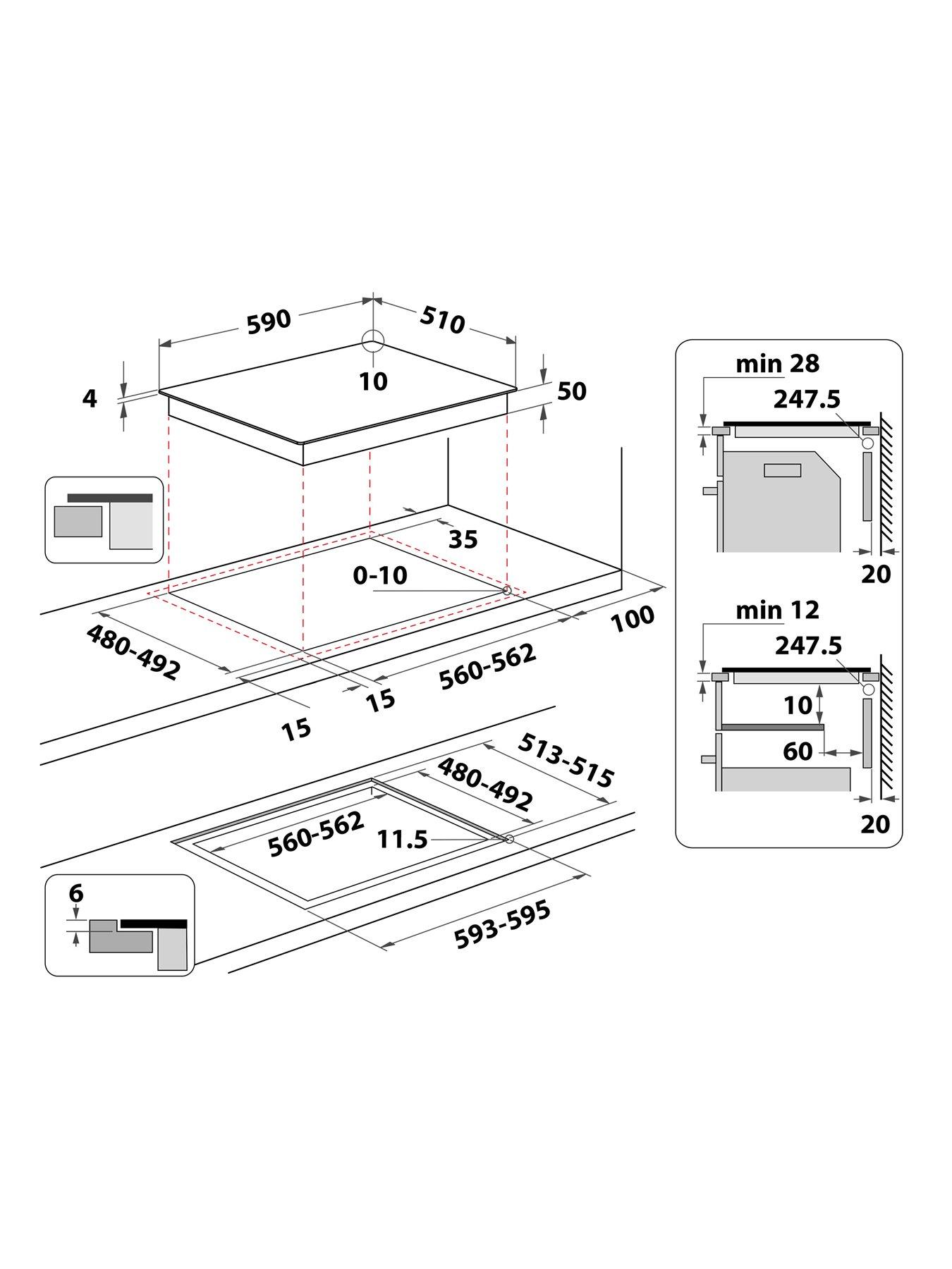 Image 7 of 8 of Hotpoint CleanProtect TQ1460SCPNE 60cm Induction Hob - Black
