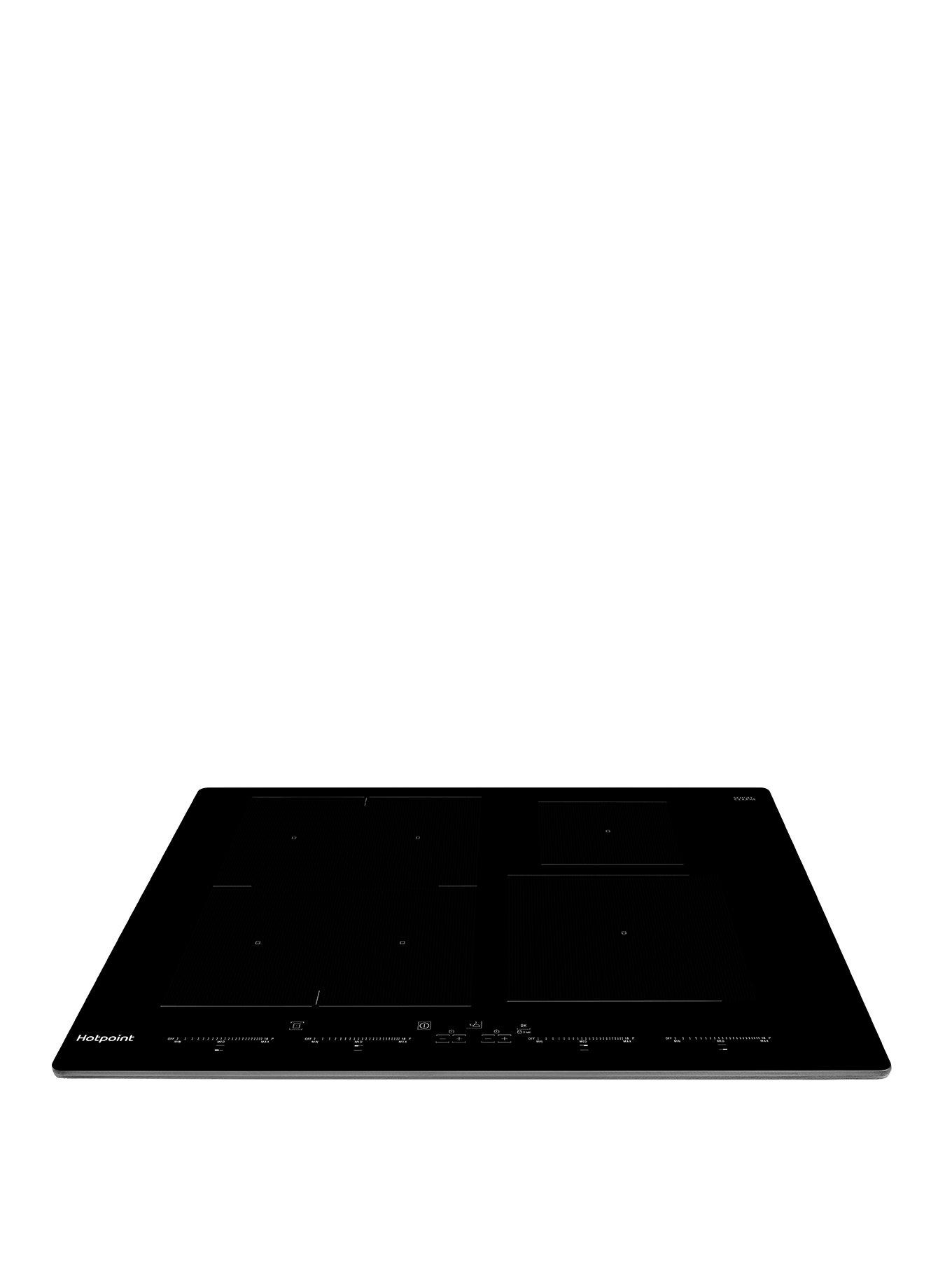 Product photograph of Hotpoint My Menu Aco654ne 65cm Induction Hob - Black - Hob Only from very.co.uk