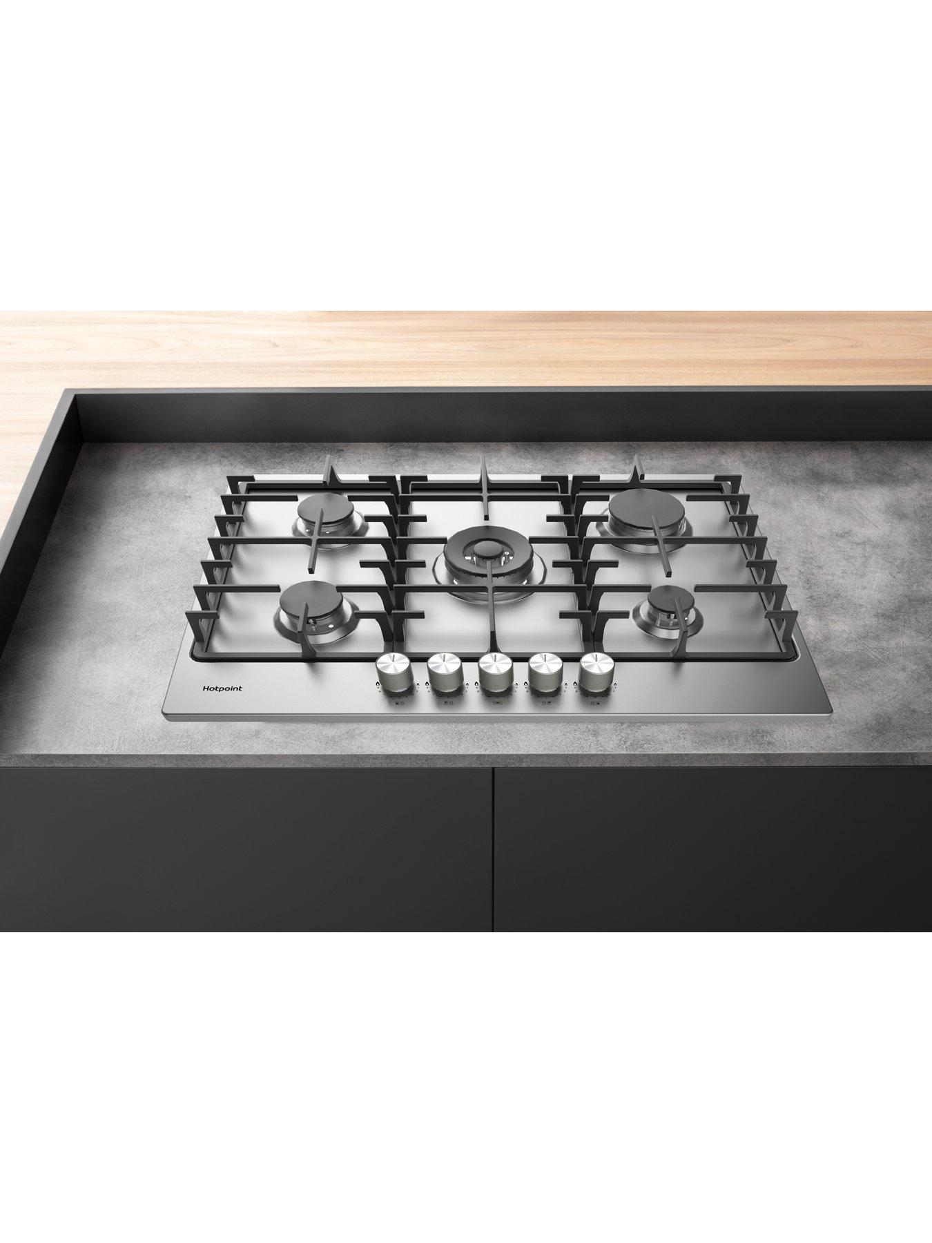 Image 2 of 6 of Hotpoint PPH75GDFIXUK 75cm Gas Hob - Stainless Steel