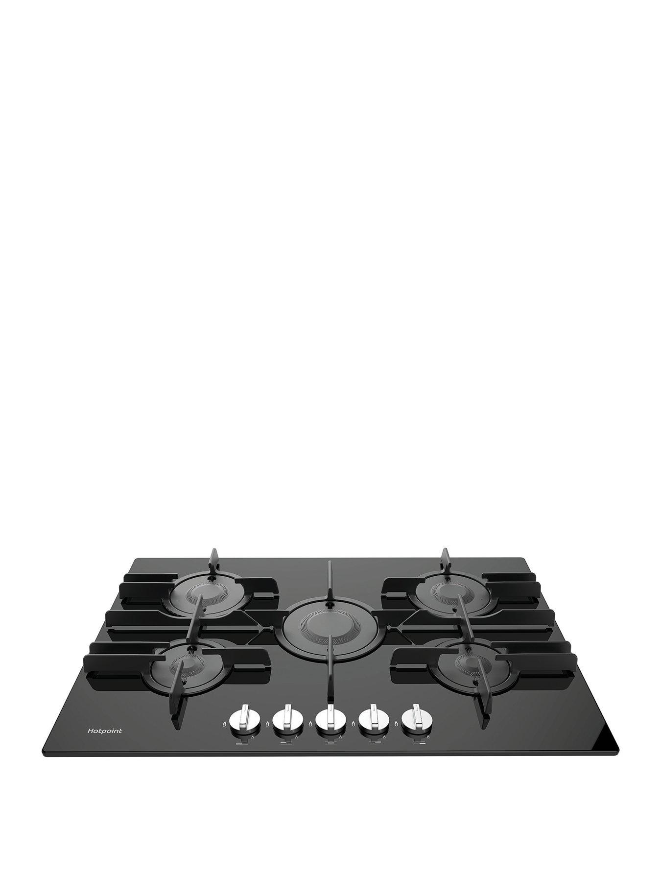 Hotpoint Direct Flame FTGHG751DHBK 70cm Gas Hob - Black