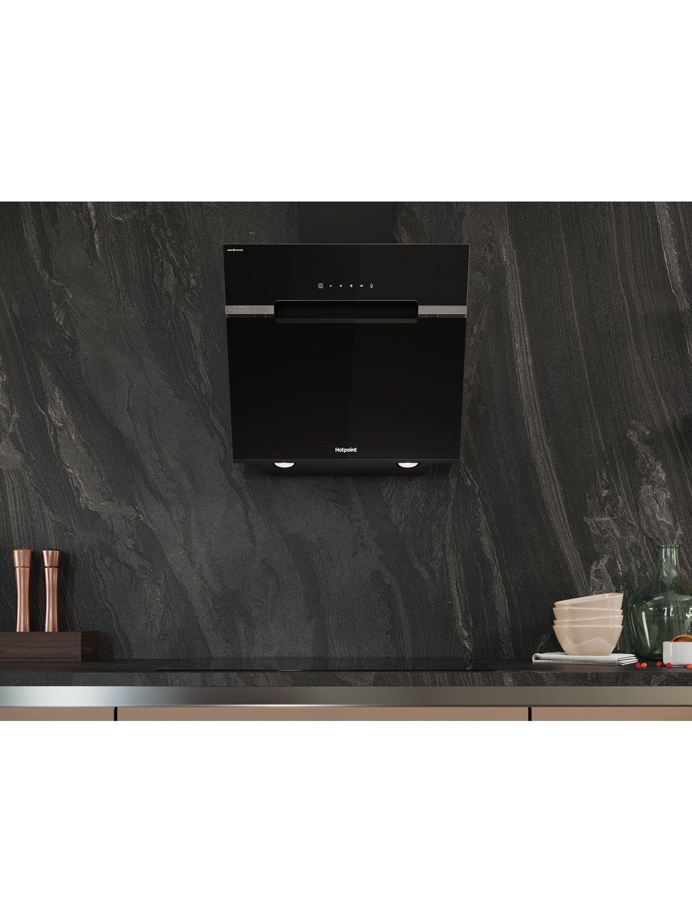 Image 3 of 7 of Hotpoint DropProtect PHVS61FLTDPK 60cm Cooker Hood - Black