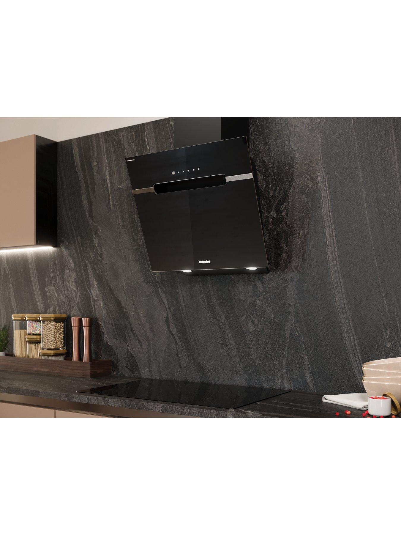 Image 4 of 7 of Hotpoint DropProtect PHVS61FLTDPK 60cm Cooker Hood - Black