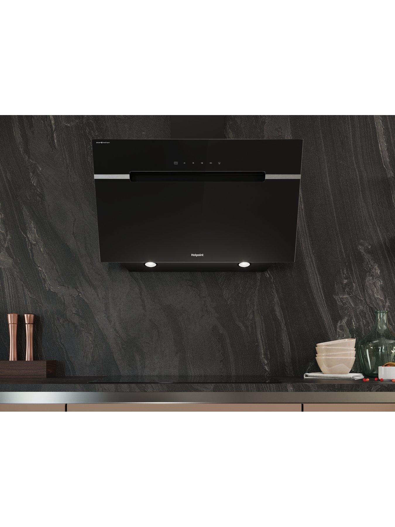 Image 3 of 7 of Hotpoint DropProtect PHVS91FLTDPK 90cm Cooker Hood - Black
