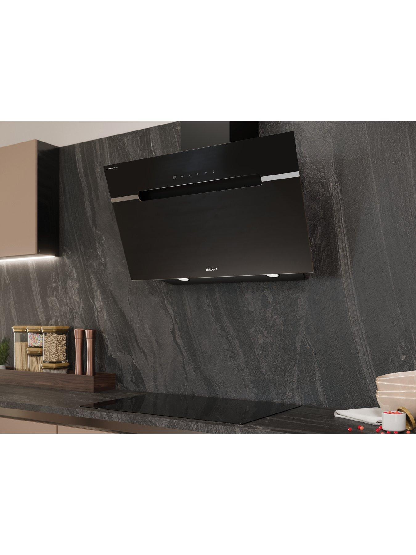 Image 4 of 7 of Hotpoint DropProtect PHVS91FLTDPK 90cm Cooker Hood - Black