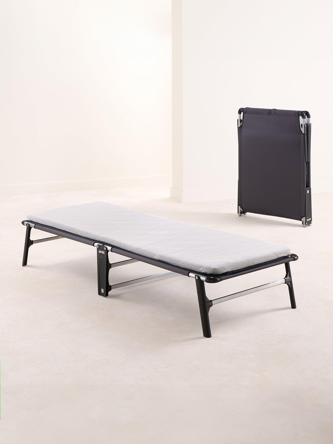 Product photograph of Jaybe Ce70 Compact Folding Bed With E-fibre Mattress Single from very.co.uk