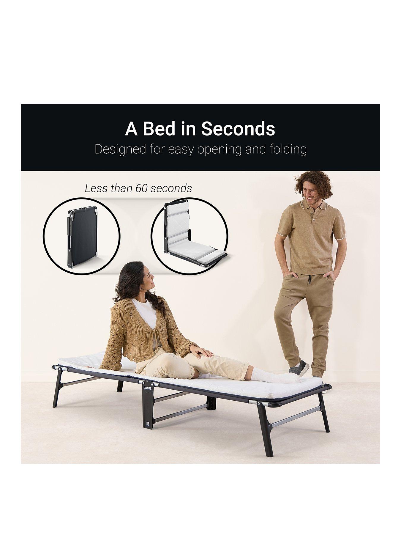 Image 2 of 7 of Jaybe Ce70 Compact Folding Bed With E-fibre Mattress, Single