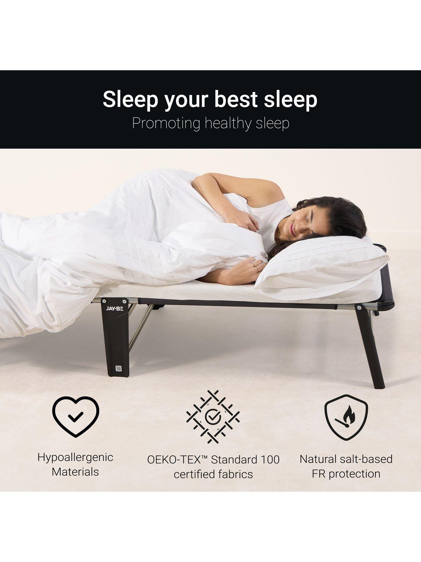 Image 4 of 7 of Jaybe Ce70 Compact Folding Bed With E-fibre Mattress, Single