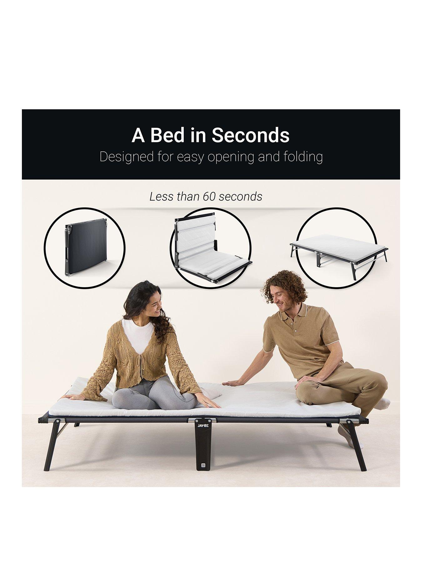 Image 2 of 7 of Jaybe Ce120 Compact Folding Bed With E-fibre Mattress, Small Double