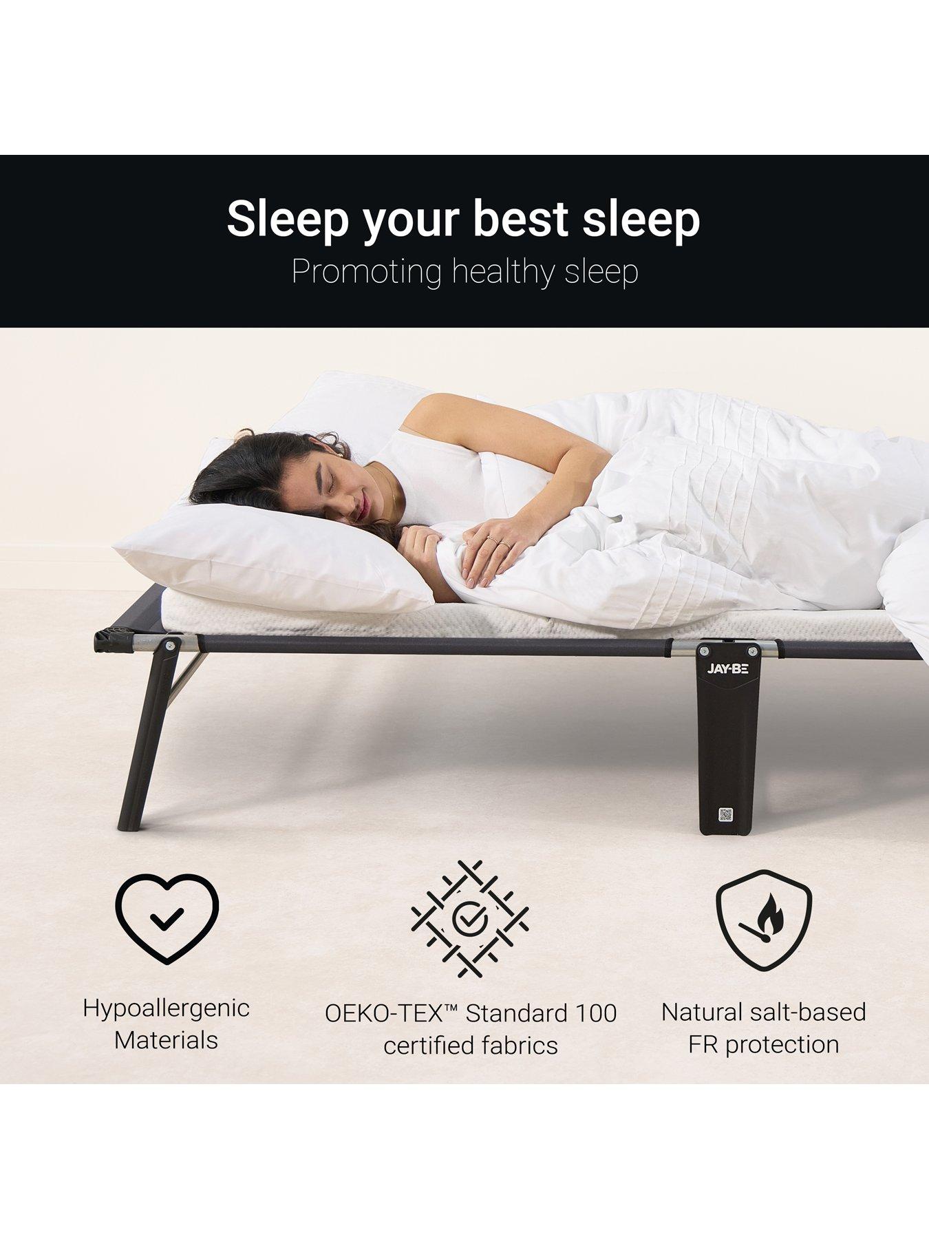 Image 4 of 7 of Jaybe Ce120 Compact Folding Bed With E-fibre Mattress, Small Double