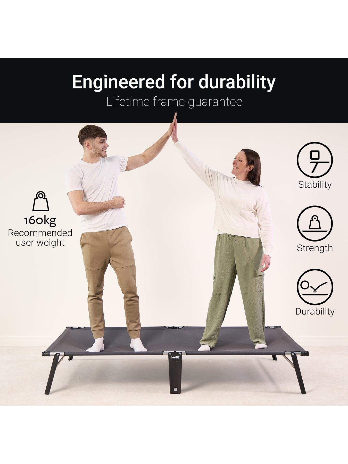 Image 5 of 7 of Jaybe Ce120 Compact Folding Bed With E-fibre Mattress, Small Double