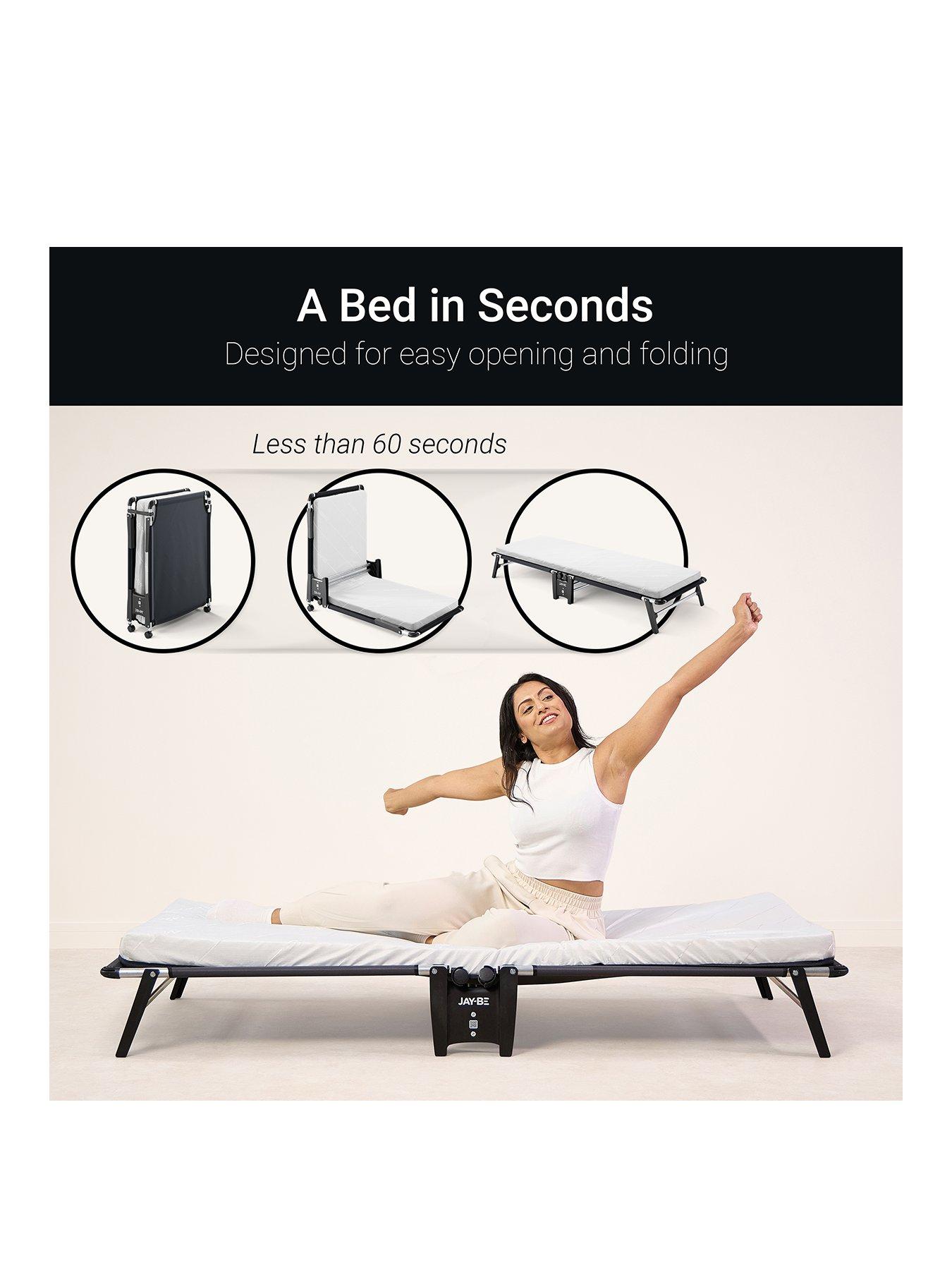 Image 2 of 7 of Jaybe He70 Hideaway Folding Bed With E-fibre Mattress, Single