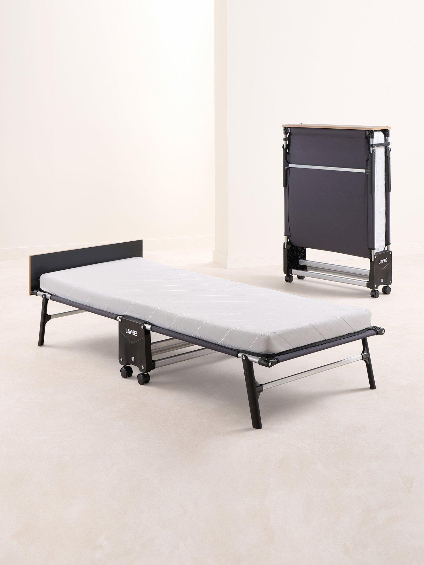 Product photograph of Jaybe Jay-be Re80 Rollaway Folding Bed With E-fibre Mattress Single from very.co.uk