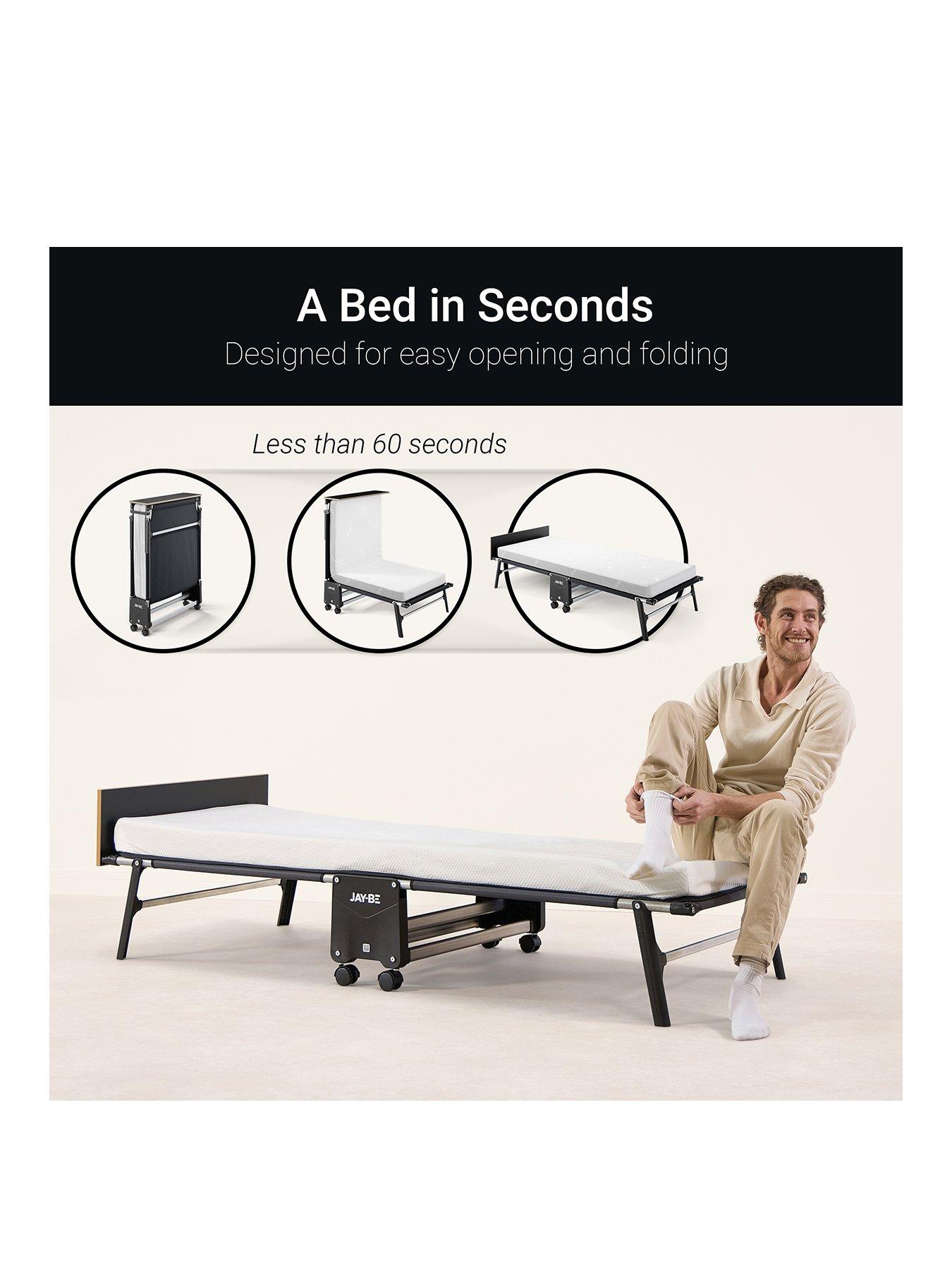 Image 2 of 7 of Jaybe Rm80 Rollaway Folding Bed With Memory Mattress, Single
