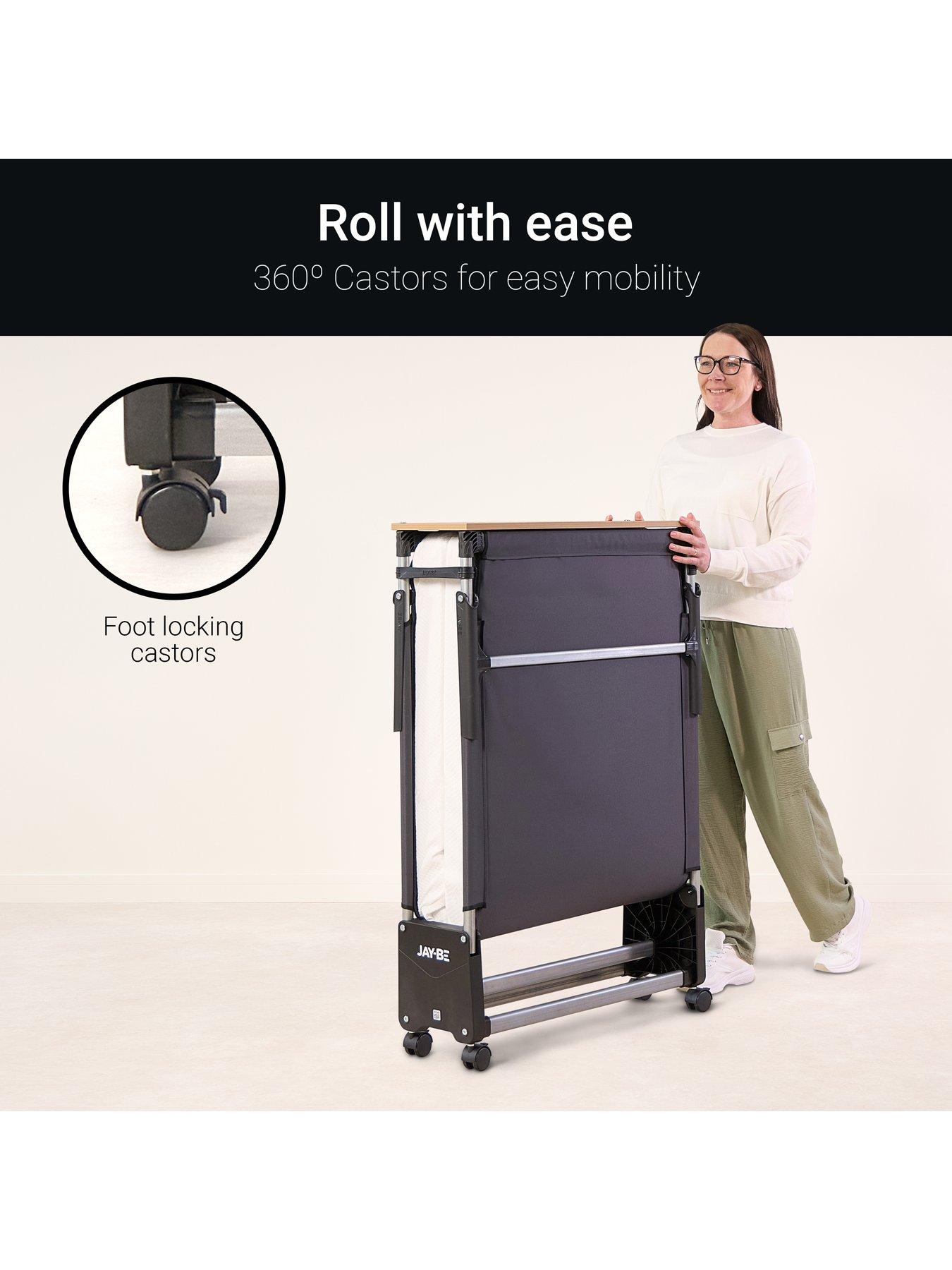 Image 3 of 7 of Jaybe Rm80 Rollaway Folding Bed With Memory Mattress, Single