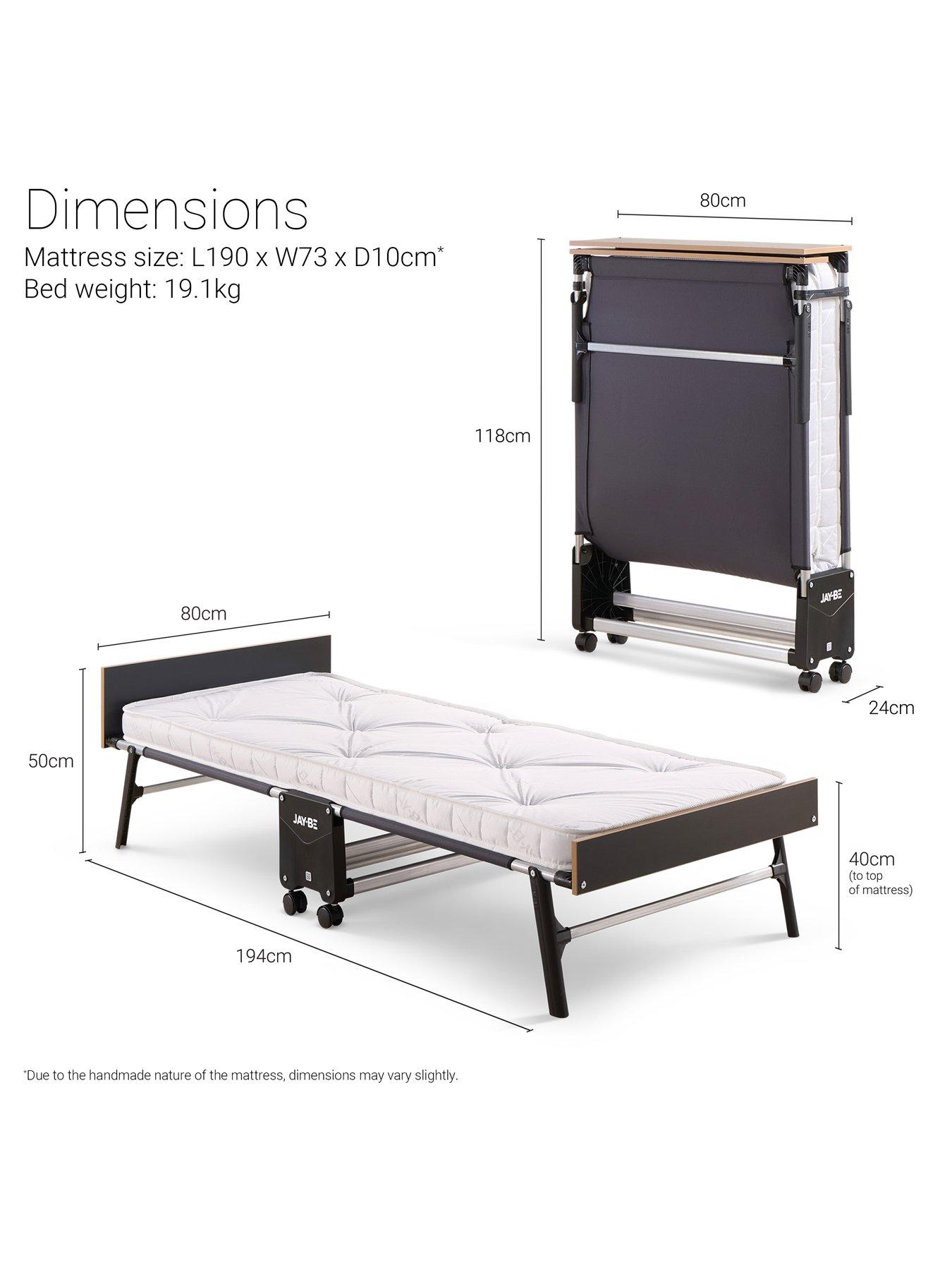 Image 7 of 7 of Jaybe Gp80 Grand Folding Bed With E-pocket Tufted Mattress, Single