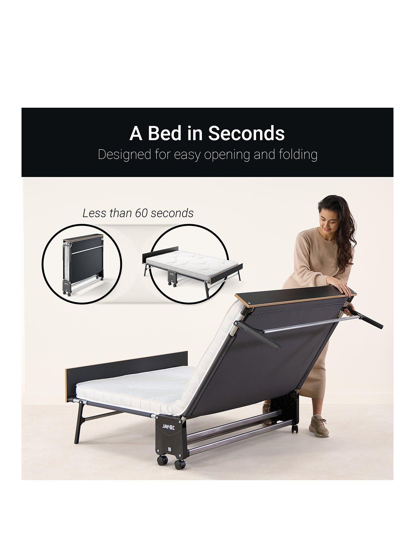 Image 2 of 7 of Jaybe Gp120 Grand Folding Bed With E-pocket Tufted Mattress, Small Double