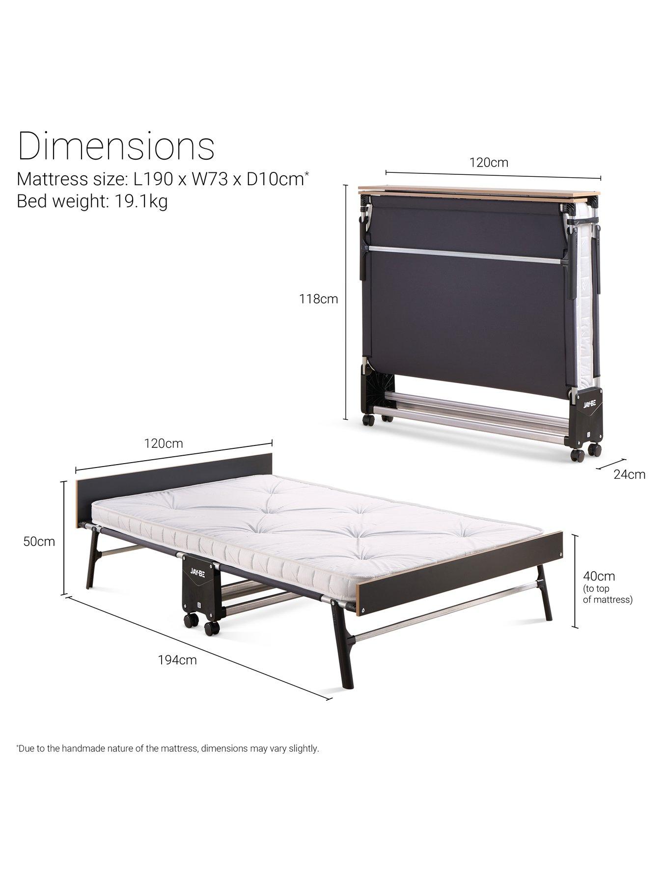 Image 7 of 7 of Jaybe Gp120 Grand Folding Bed With E-pocket Tufted Mattress, Small Double
