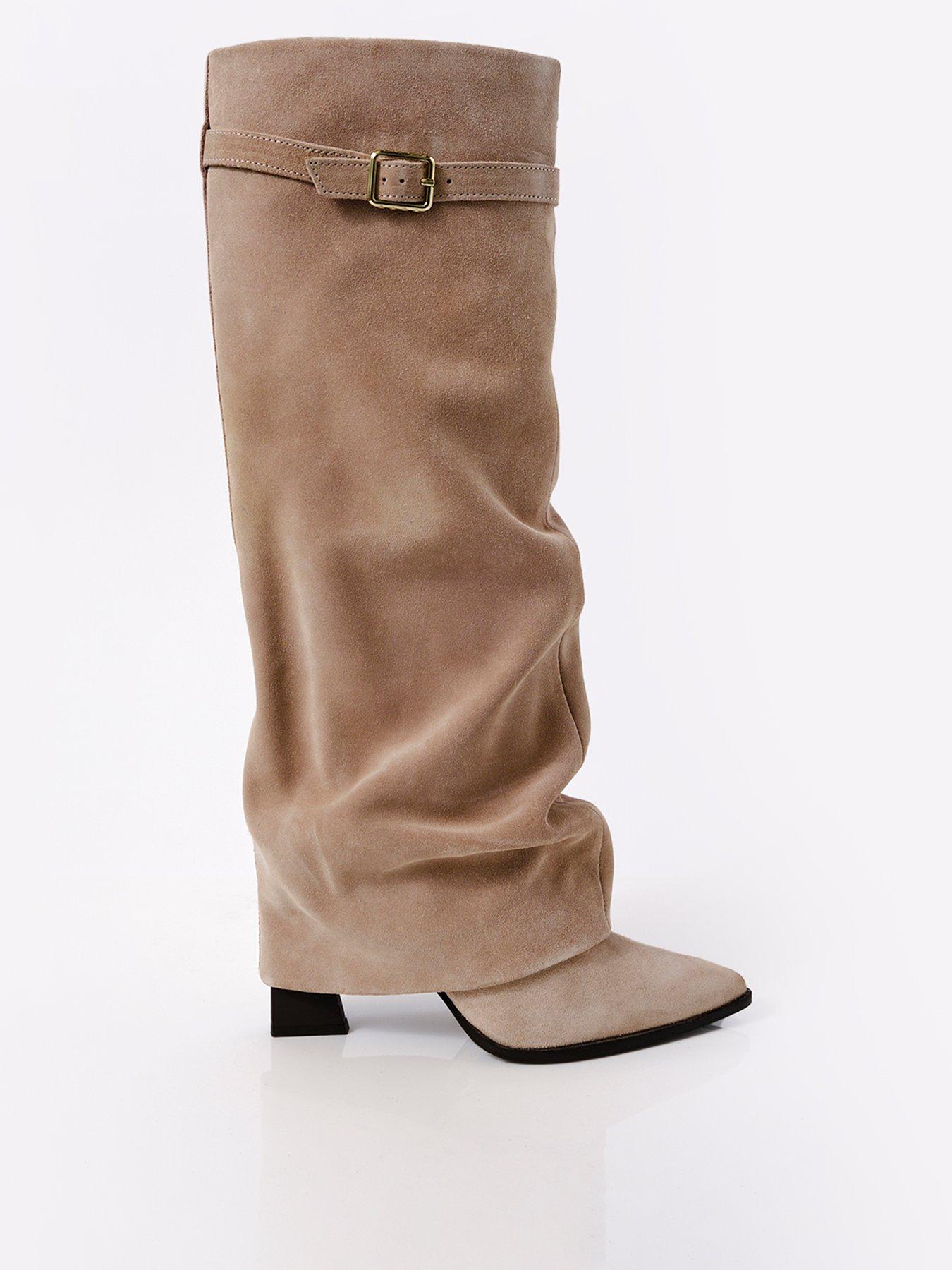 undefined Felicity Fold Over Boots - Brown