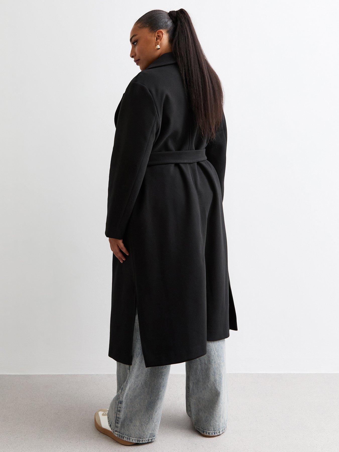 New look tailored maxi coat in black clearance