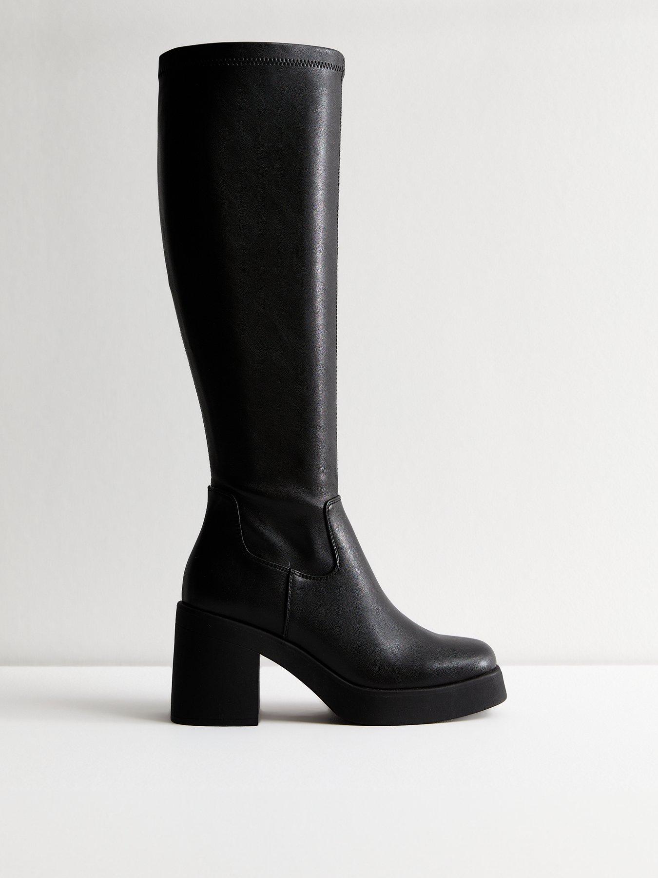 New look over the knee block heel boot best sale