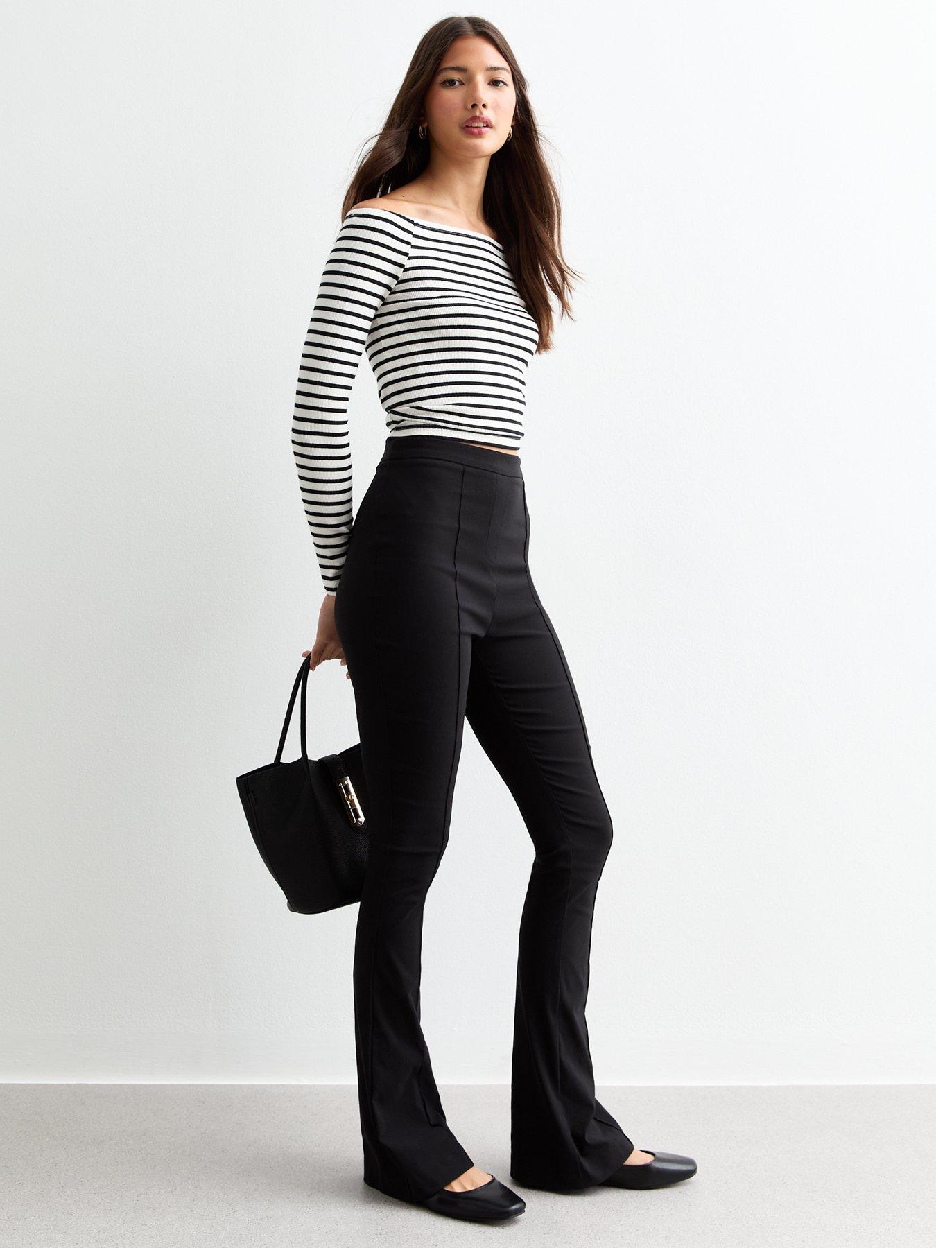 Pintuck Bootcut Trouser